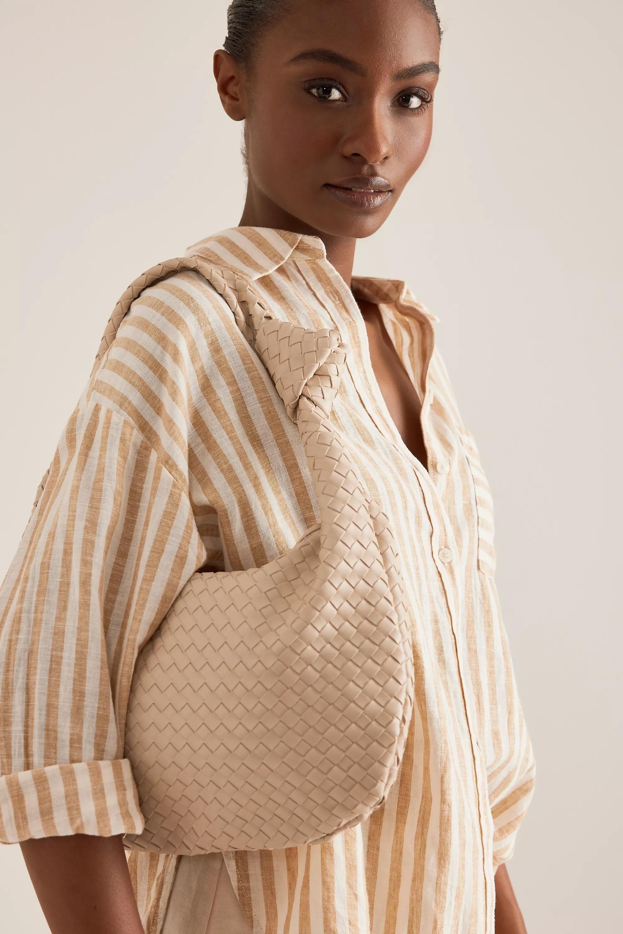 Brigette Large Satchel, White, A501_0011, medium