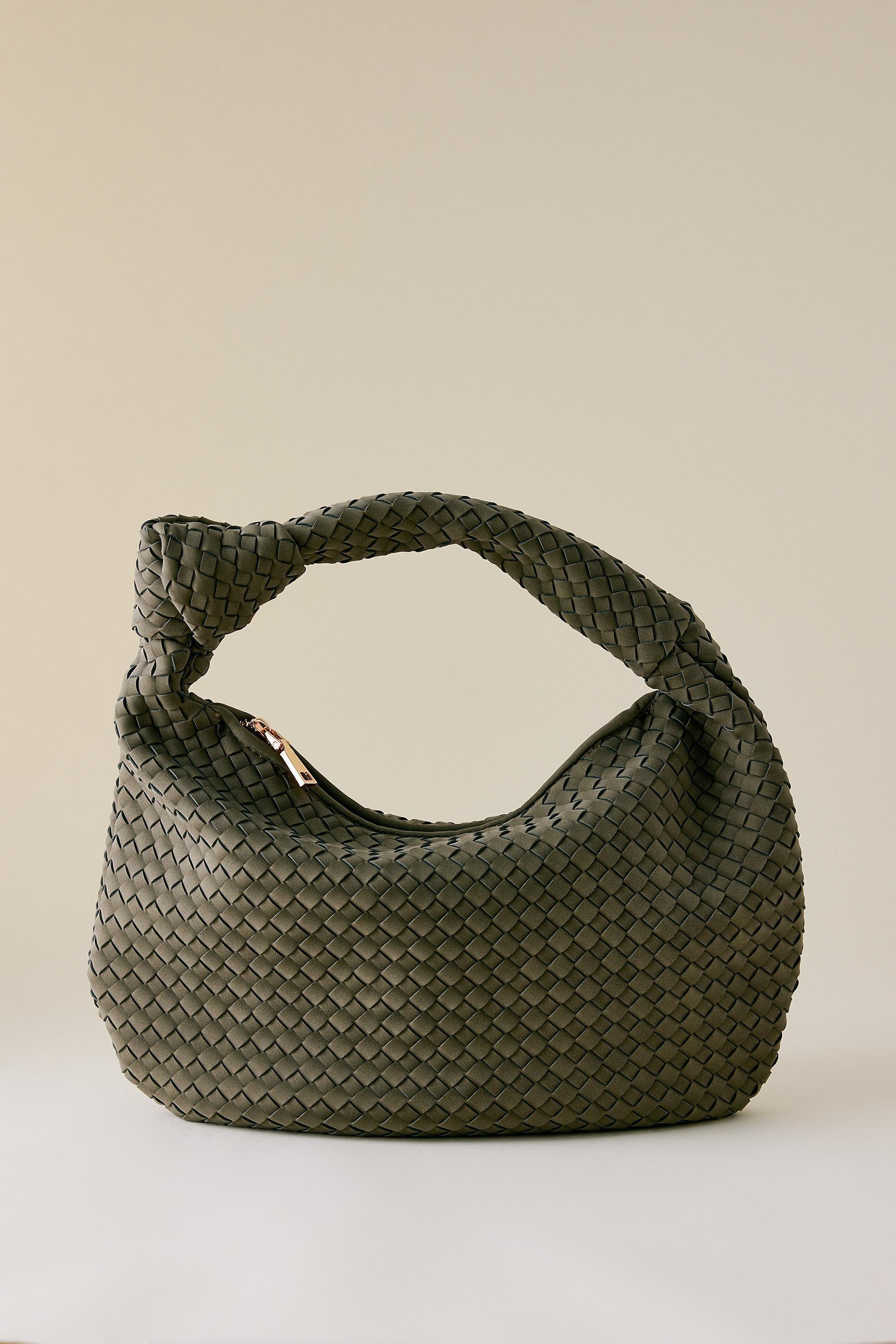 Melie Bianco Brigitte Large Faux Leather Shoulder Bag, Green, Green, large image number 2