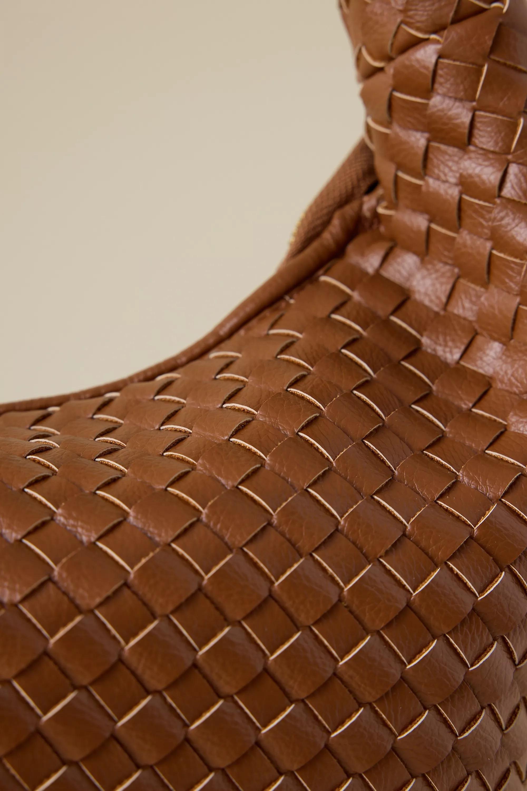 Melie Bianco Brigitte Large Faux Leather Shoulder Bag, Brown, A501_0221, large image number 2