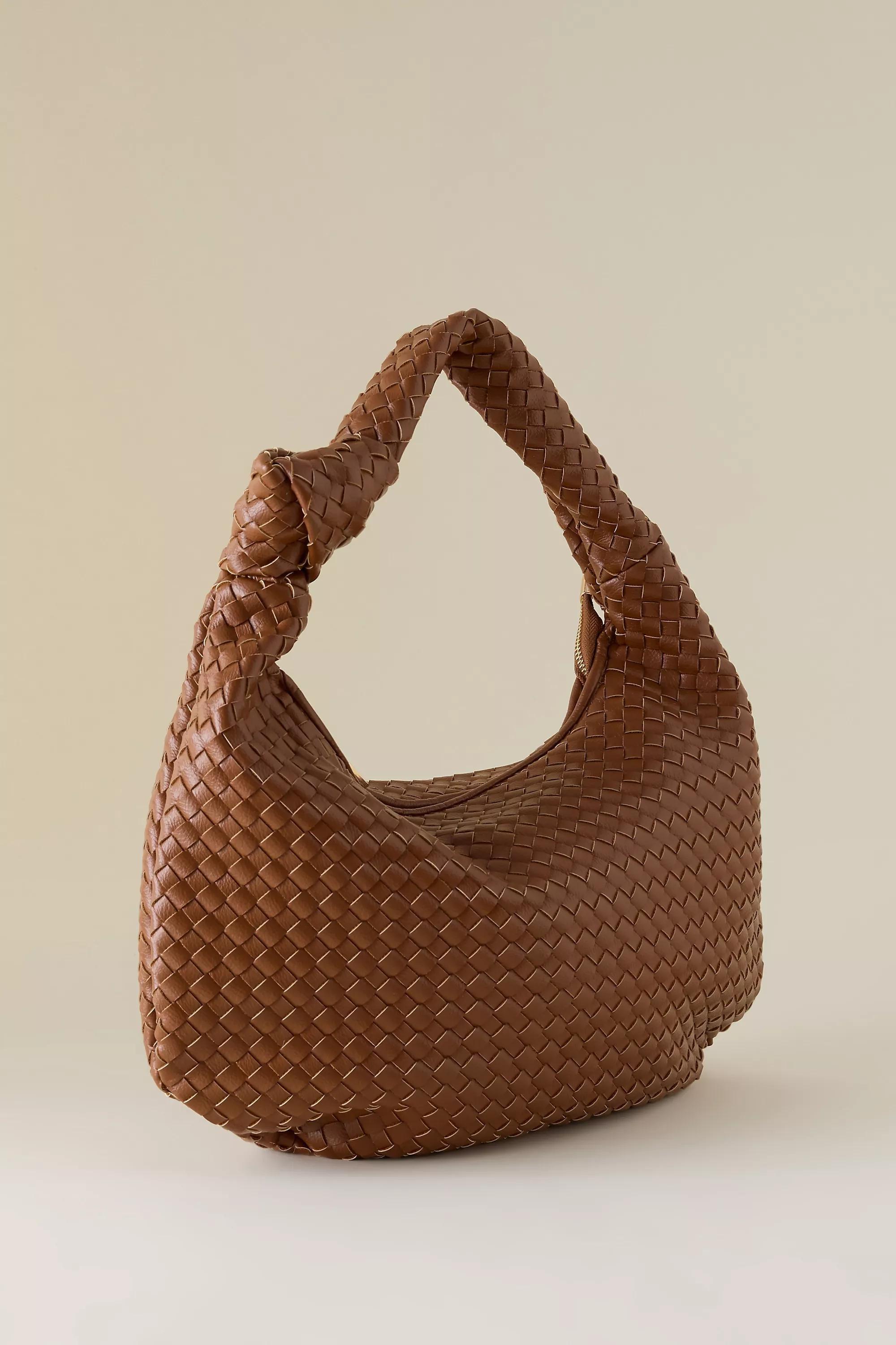 Melie Bianco Brigitte Large Faux Leather Shoulder Bag, Brown, A501_0221, large image number 3