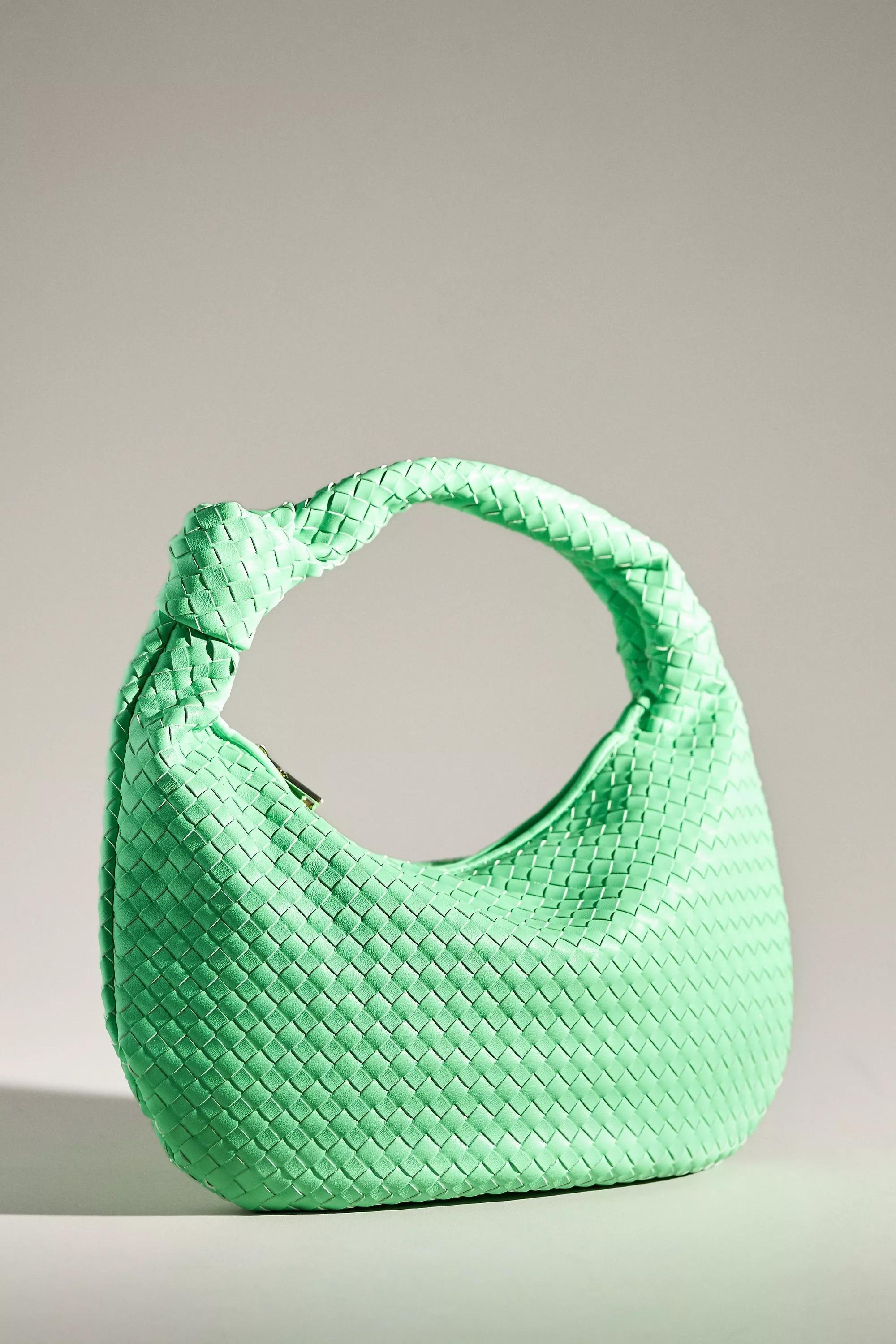 Melie Bianco Brigitte Large Satchel, Green, A501_0391, medium