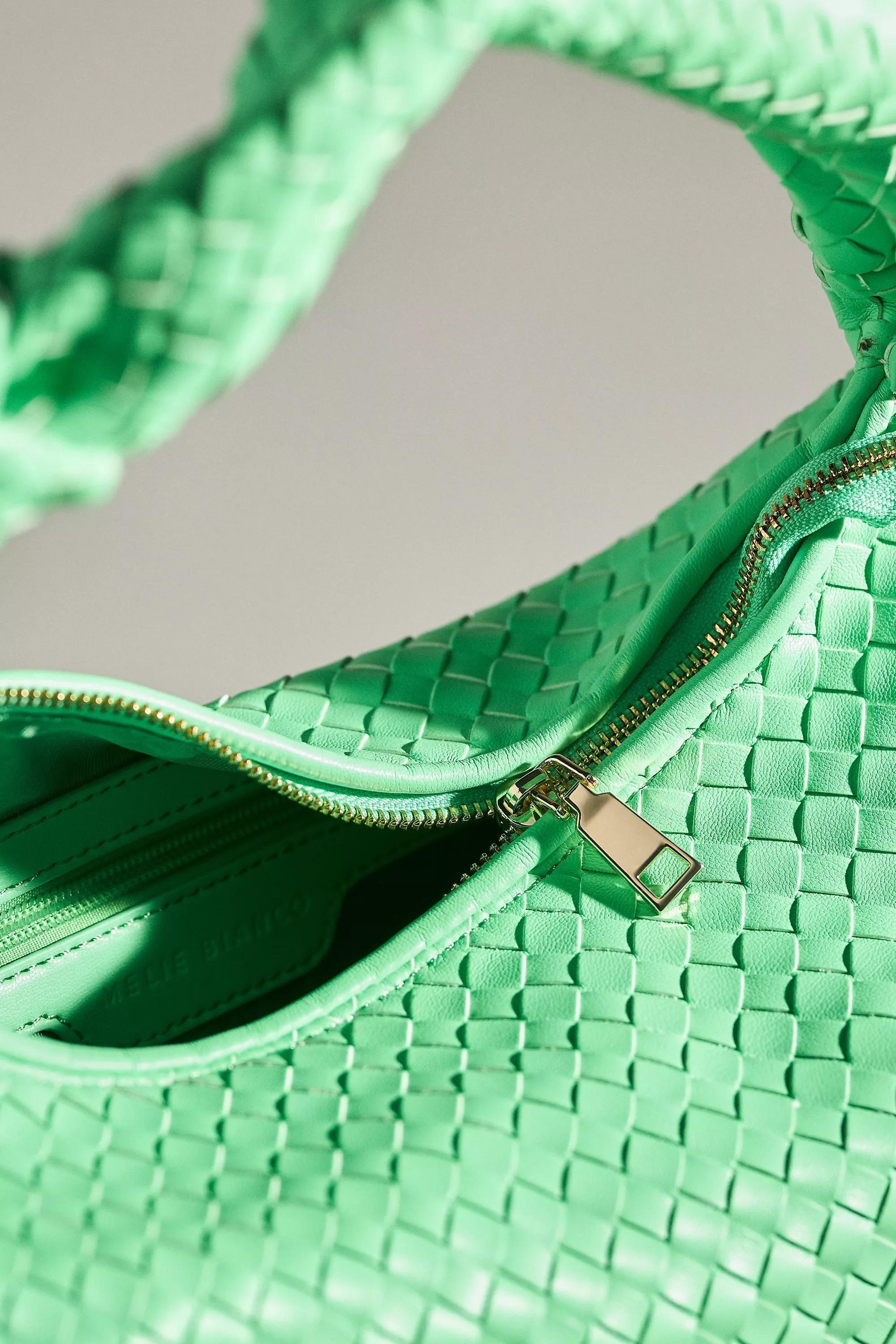 Melie Bianco Brigitte Large Satchel, Green, A501_0391, large image number 3