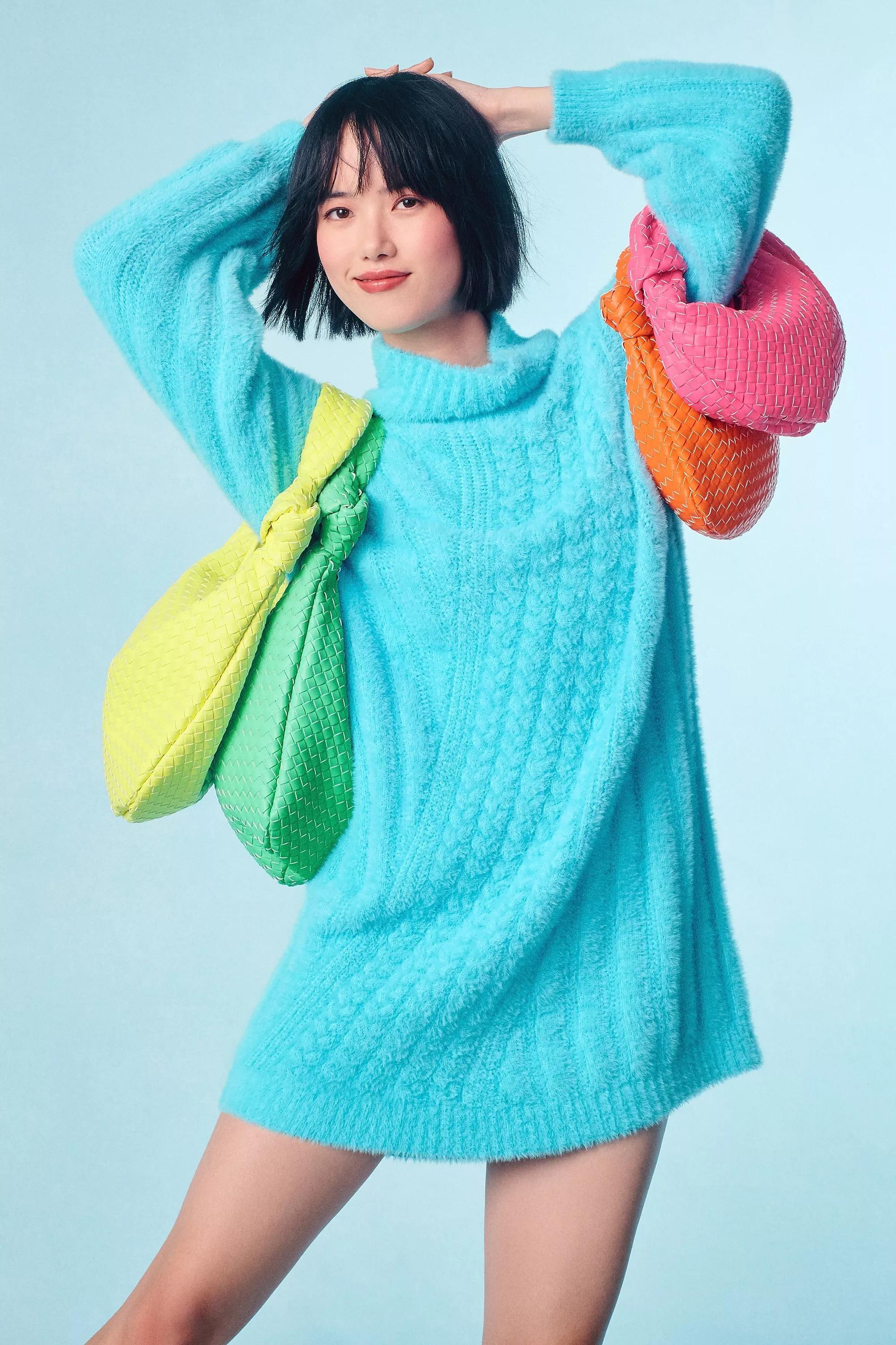 Melie Bianco Brigitte Large Satchel, Yellow, A501_0714, medium