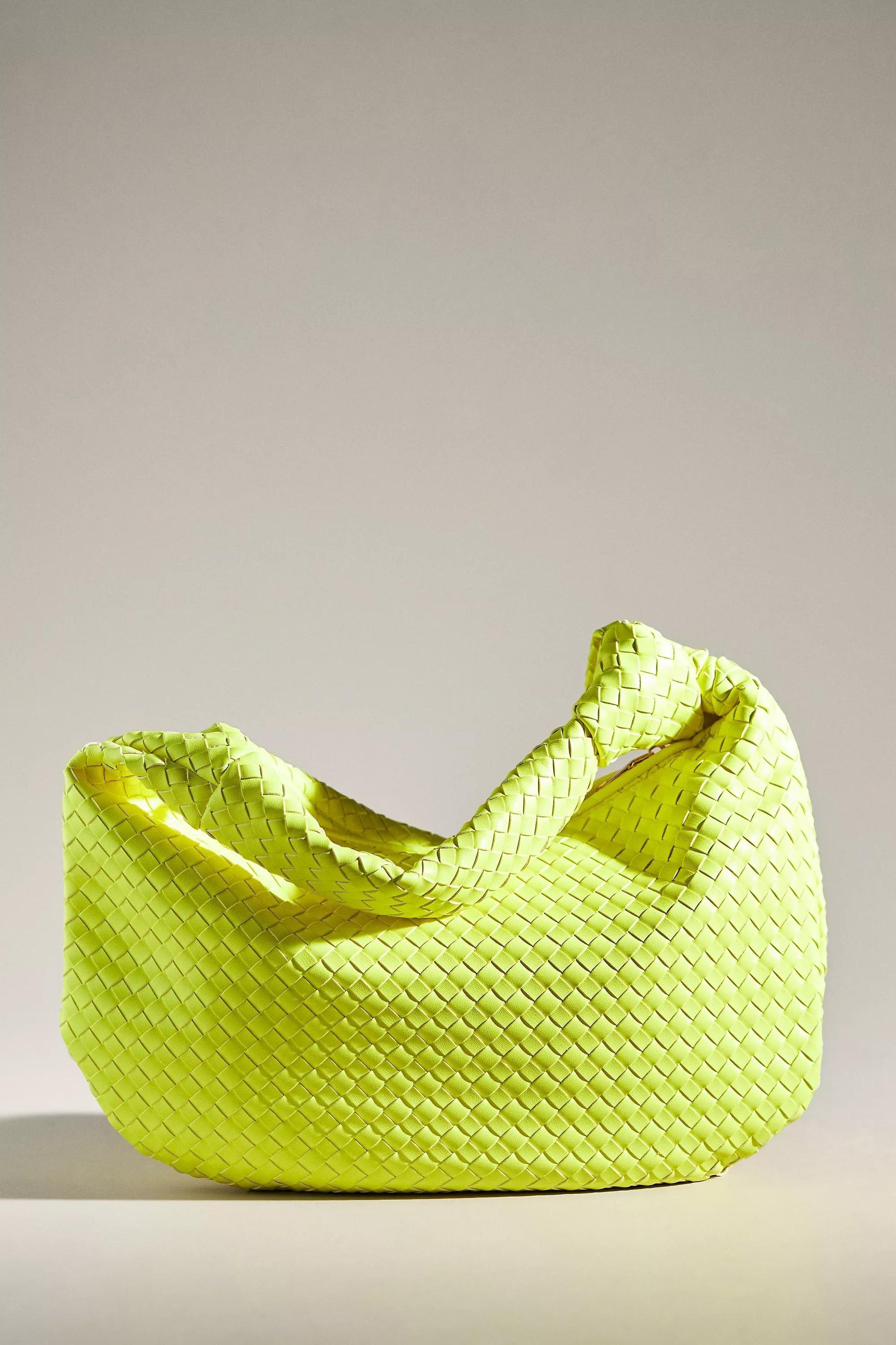 Melie Bianco Brigitte Large Satchel, Yellow, A501_0714, medium