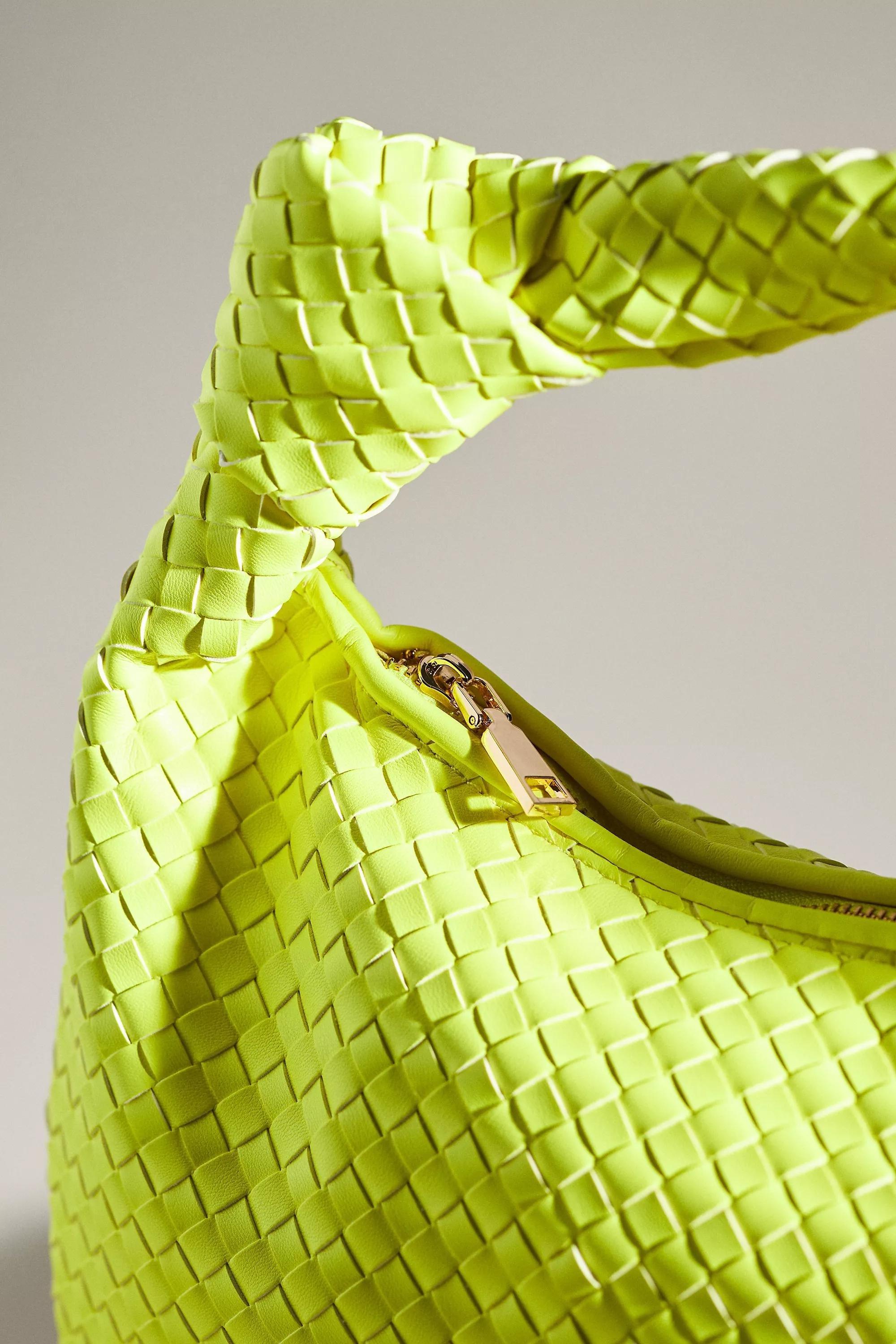 Melie Bianco Brigitte Large Satchel, Yellow, A501_0714, large image number 3