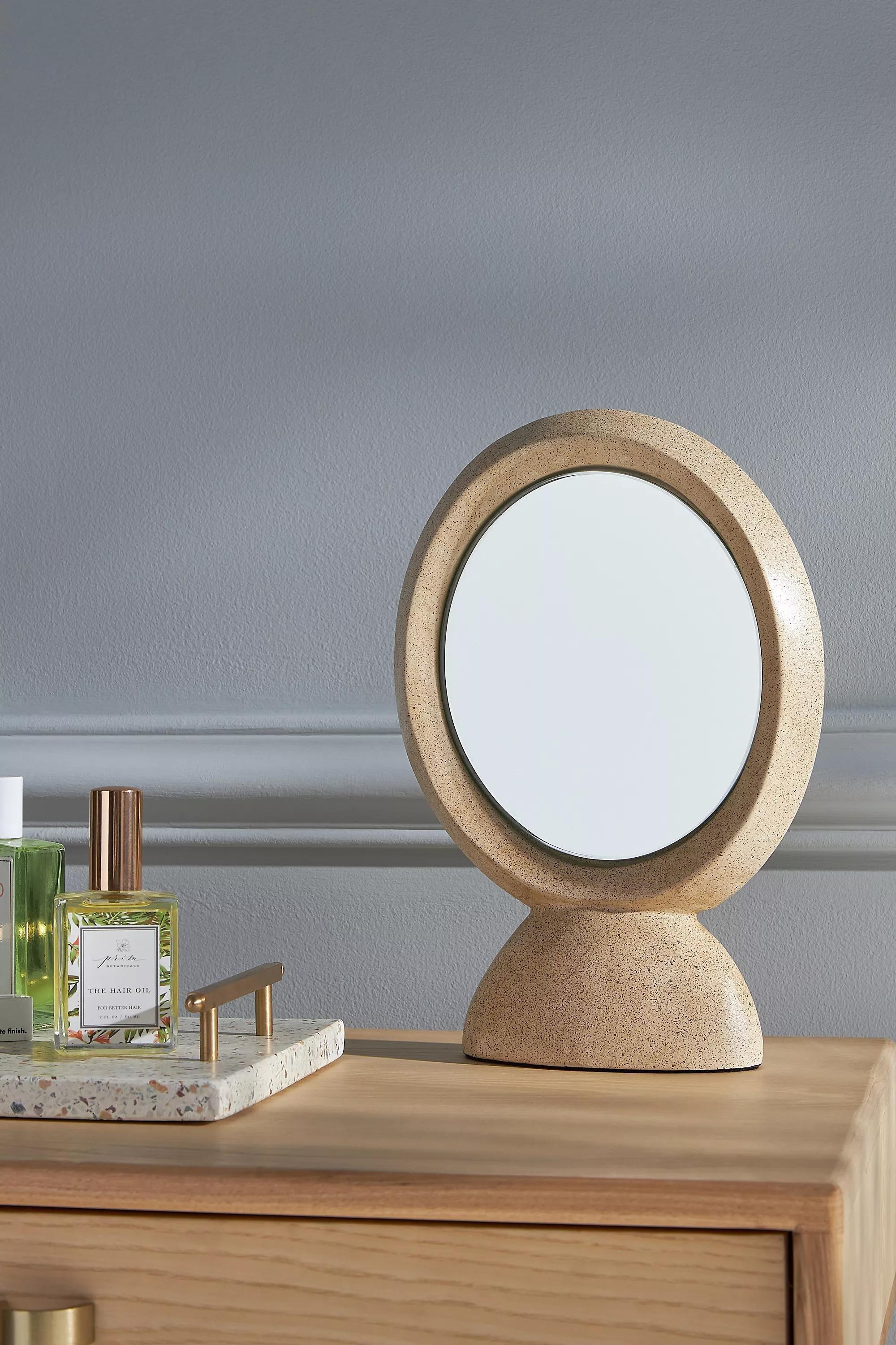 Gaia Vanity Mirror, Ivory, , large image number 0