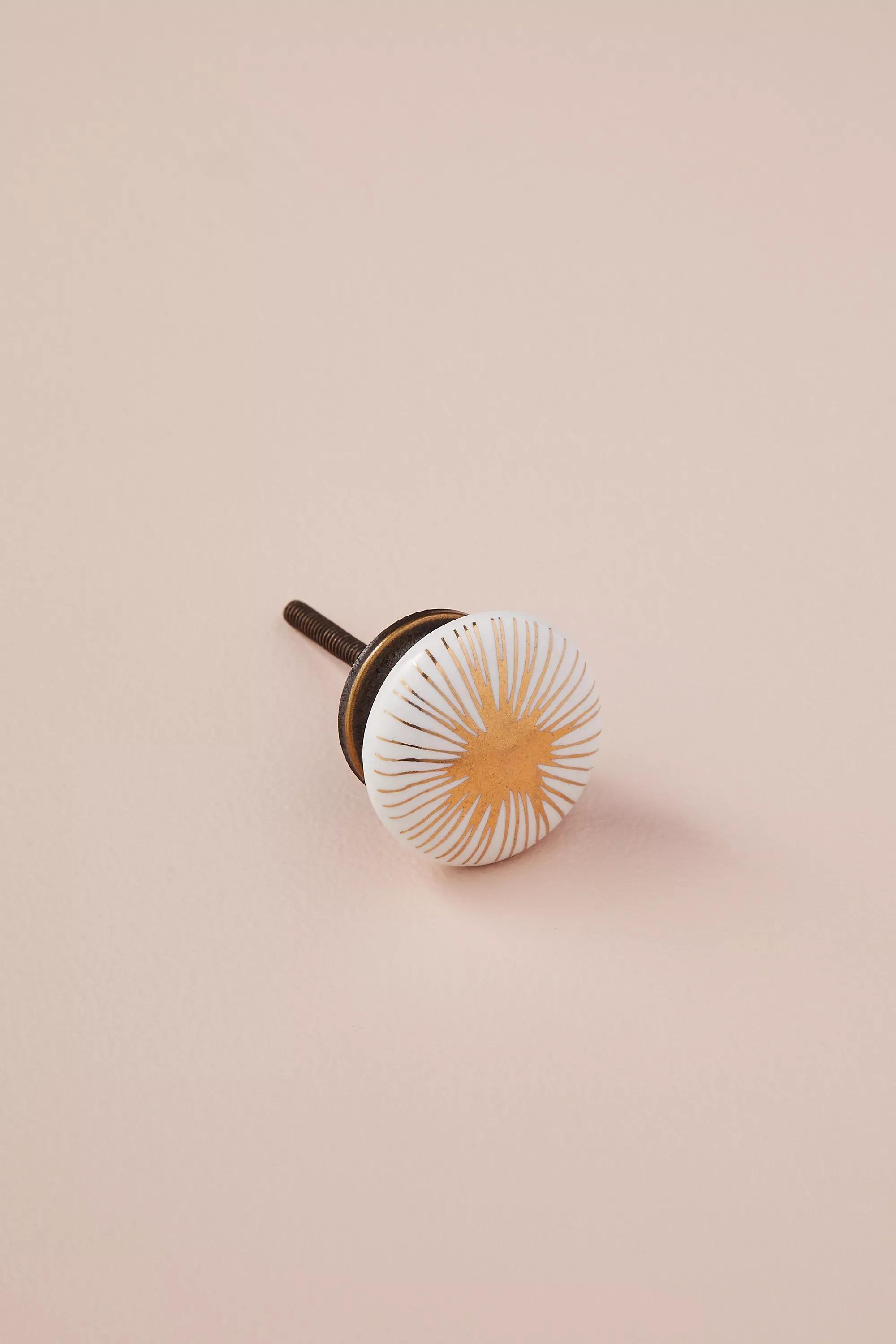 Glazed Metallic Knob, Bronze, , large image number 0
