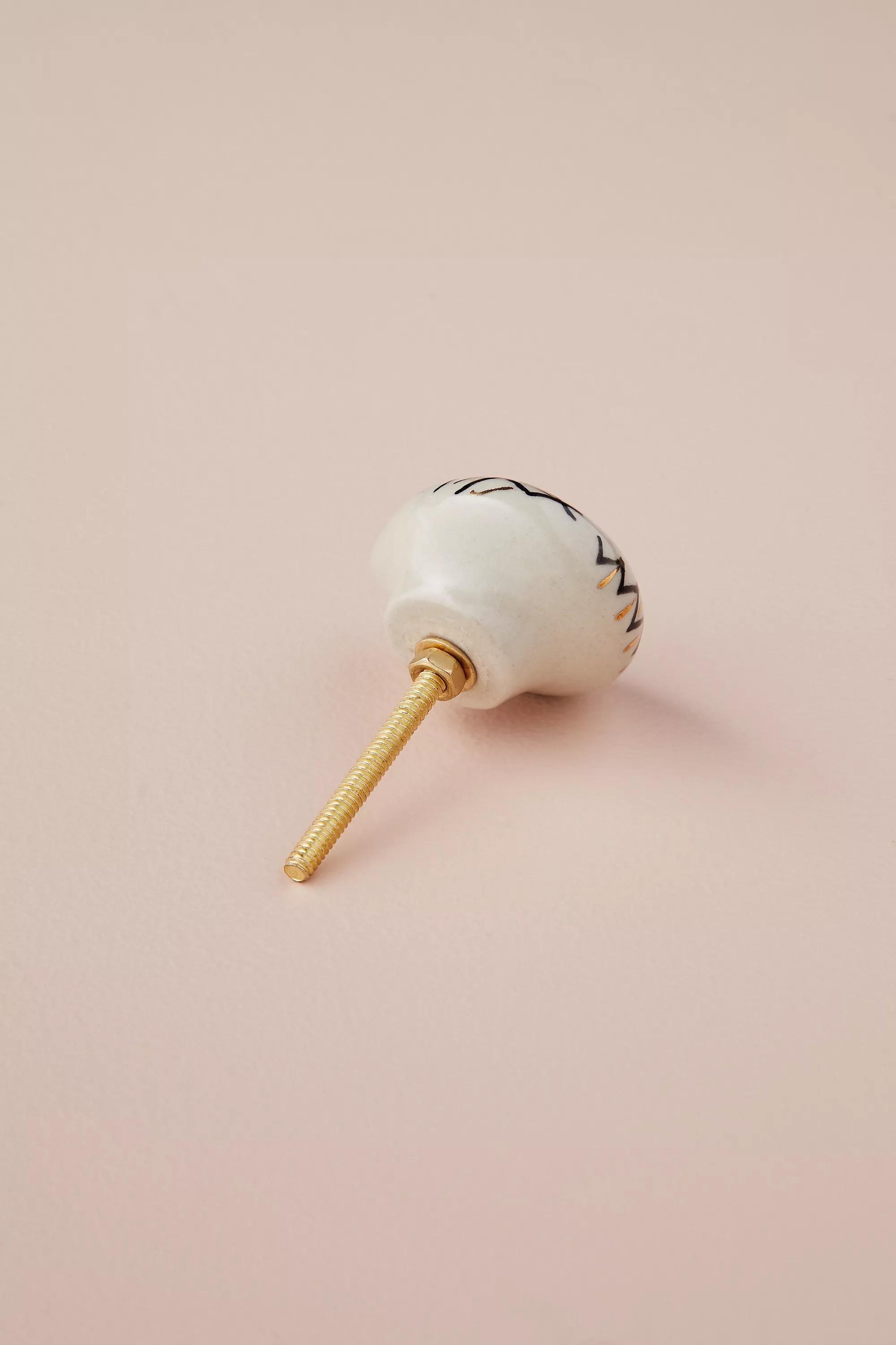 Metallic Owl Knob, White, A501_0010, large image number 3