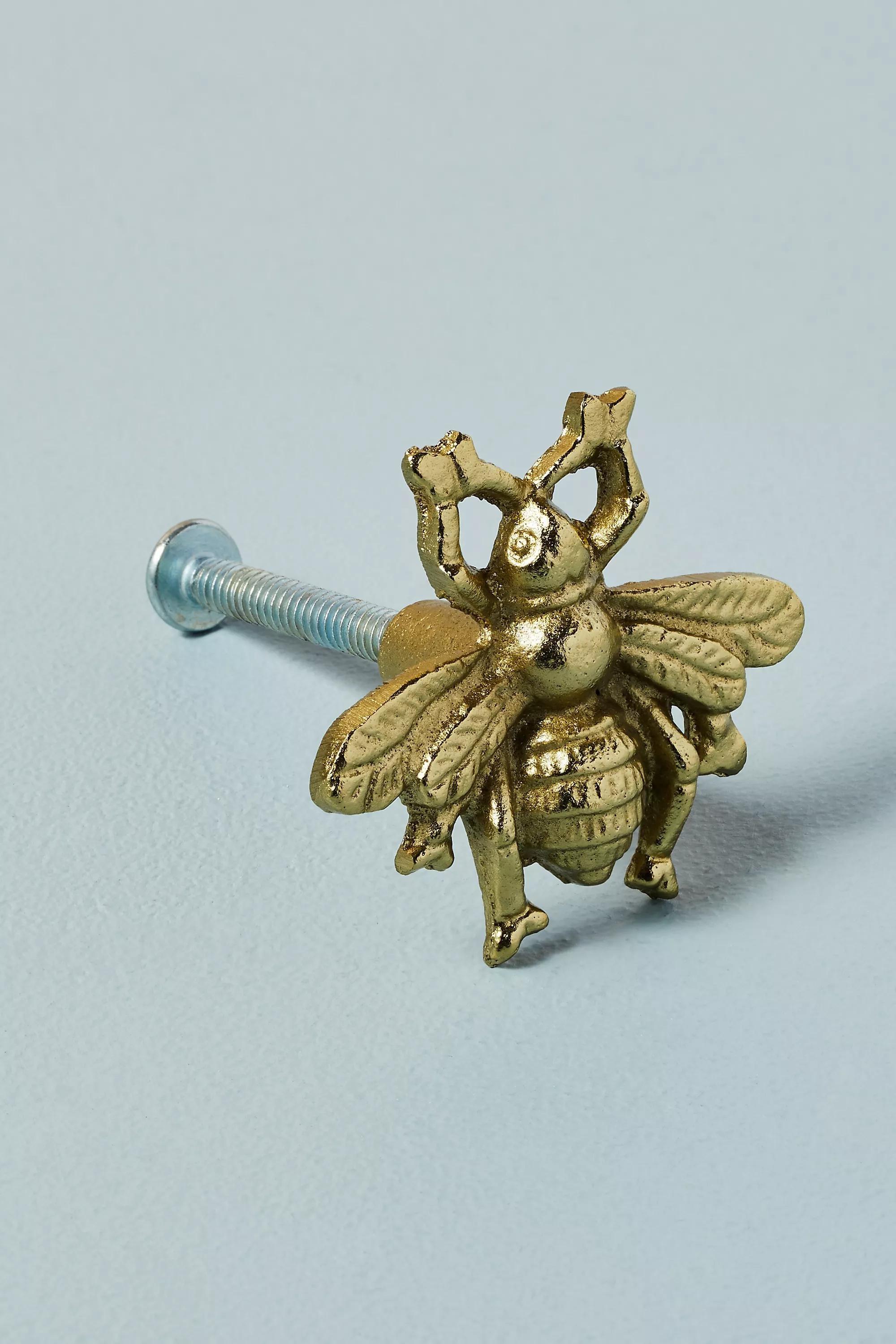BRONZE Antique-Brass Bee Knob, A501_0027, large image number 0