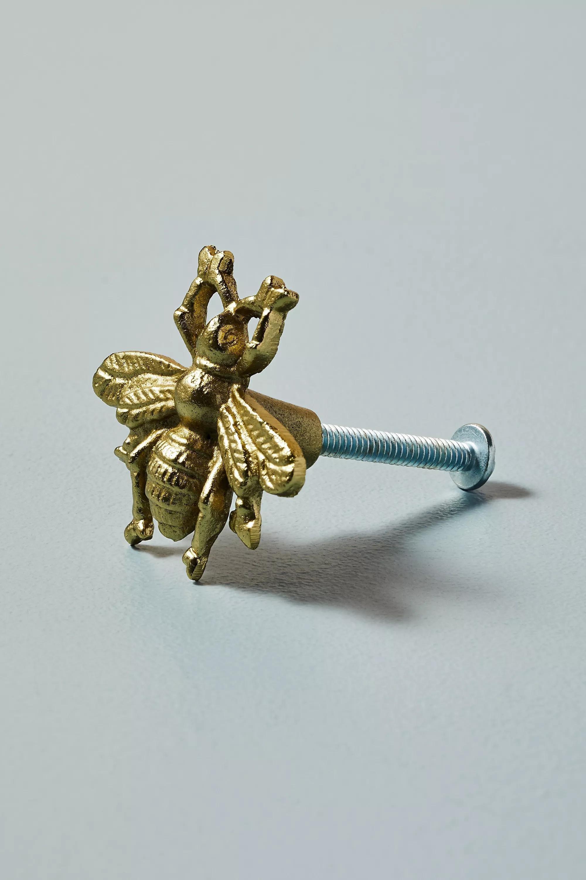 BRONZE Antique-Brass Bee Knob, A501_0027, large image number 2