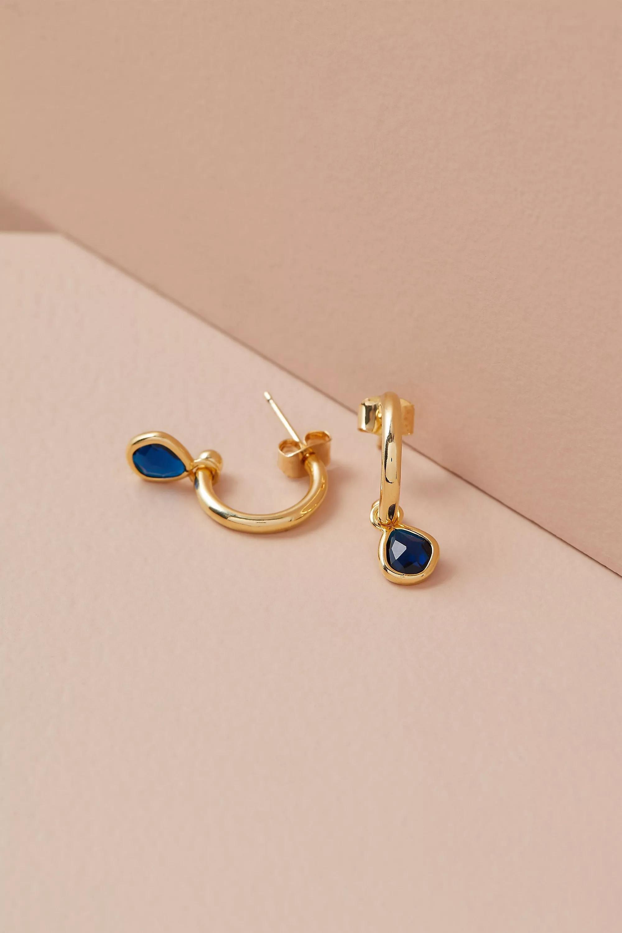 Birthstone Hoop Earrings, A501_0043, large image number 0