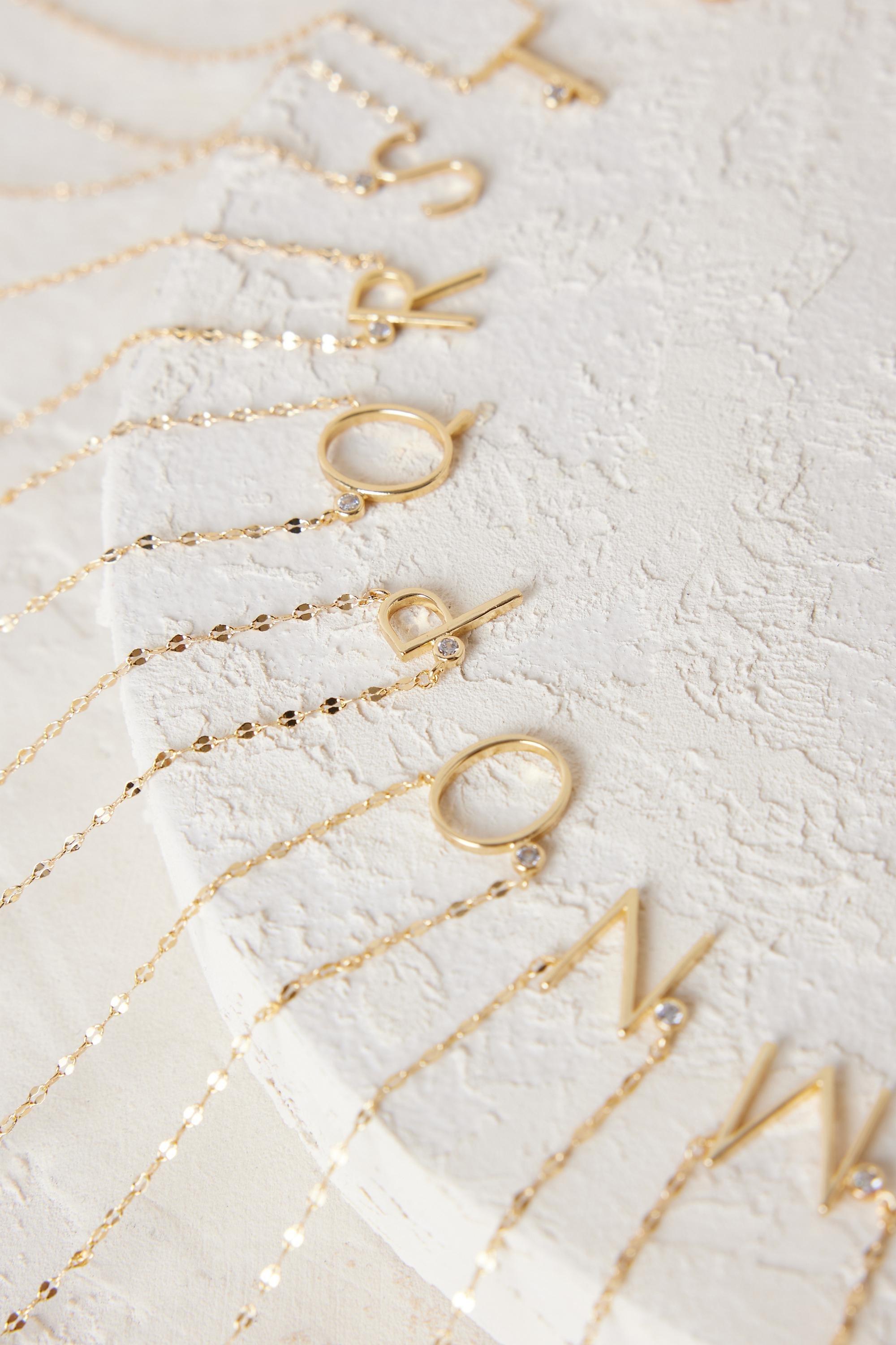E Monogram Charm Necklace, A501_0905, large image number 4