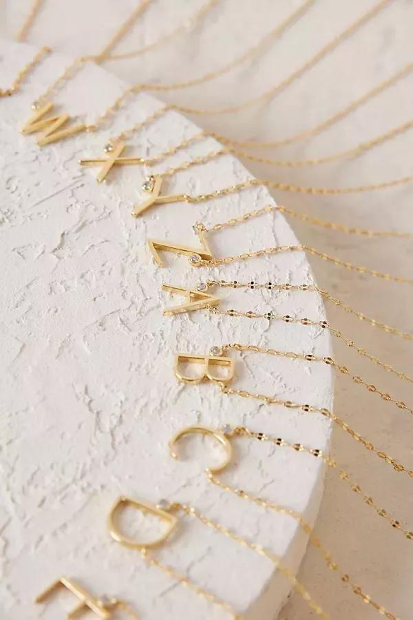 Monogram Charm Necklace, G, A501_0907, medium