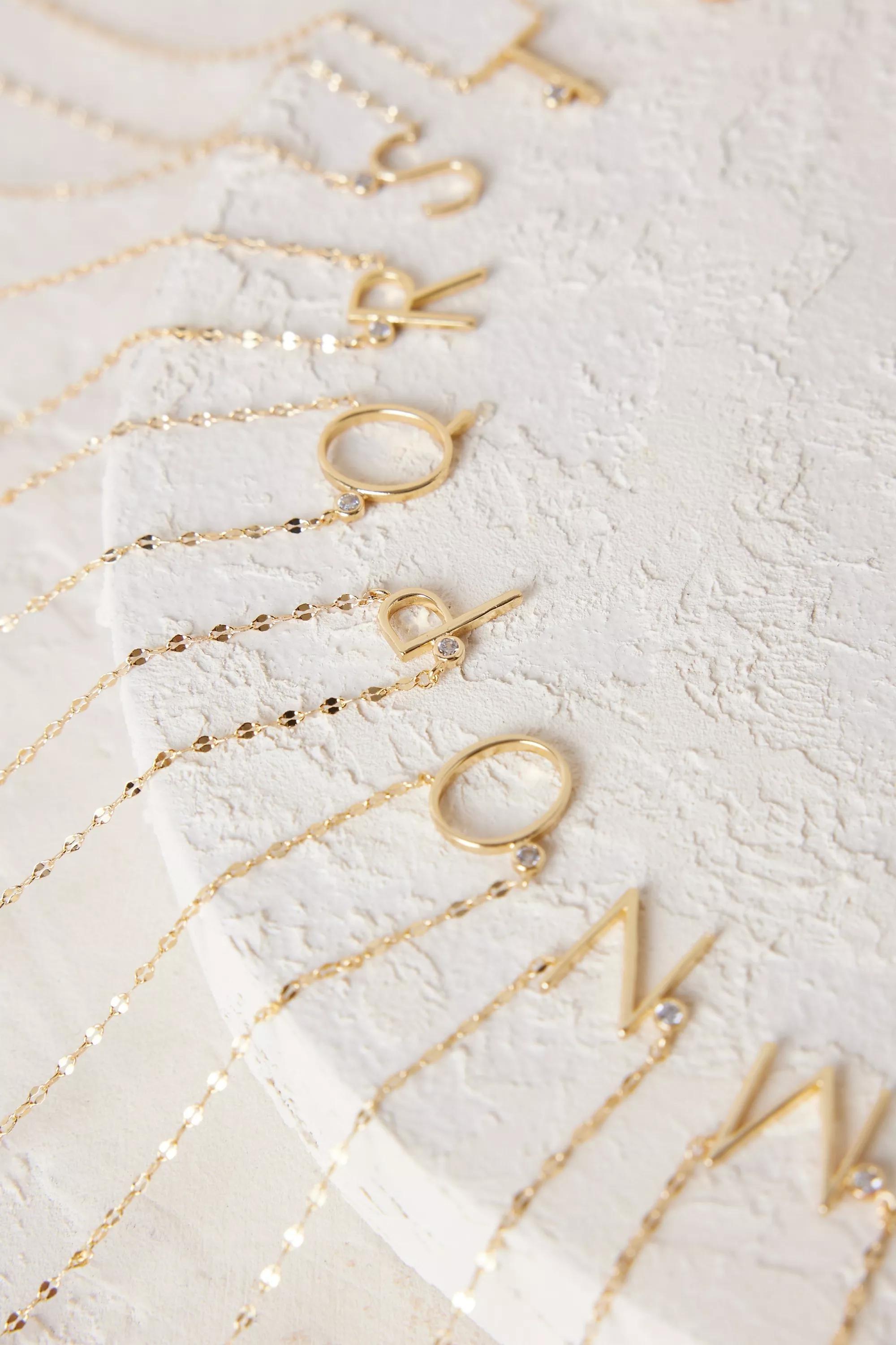 Q Monogram Charm Necklace, A501_0917, large image number 4