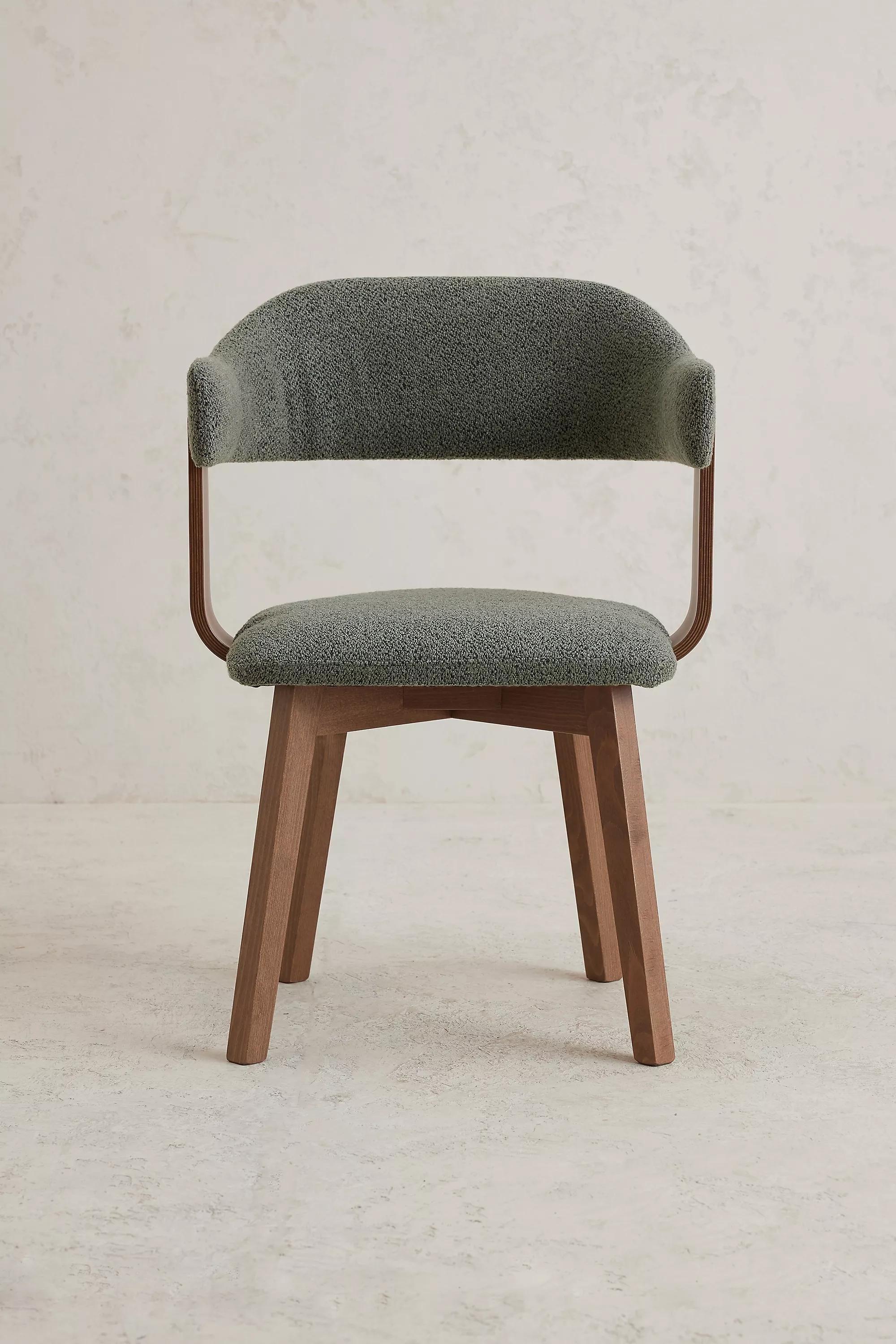 Brooke Dining Chair, Boucle, Green, , large image number 0