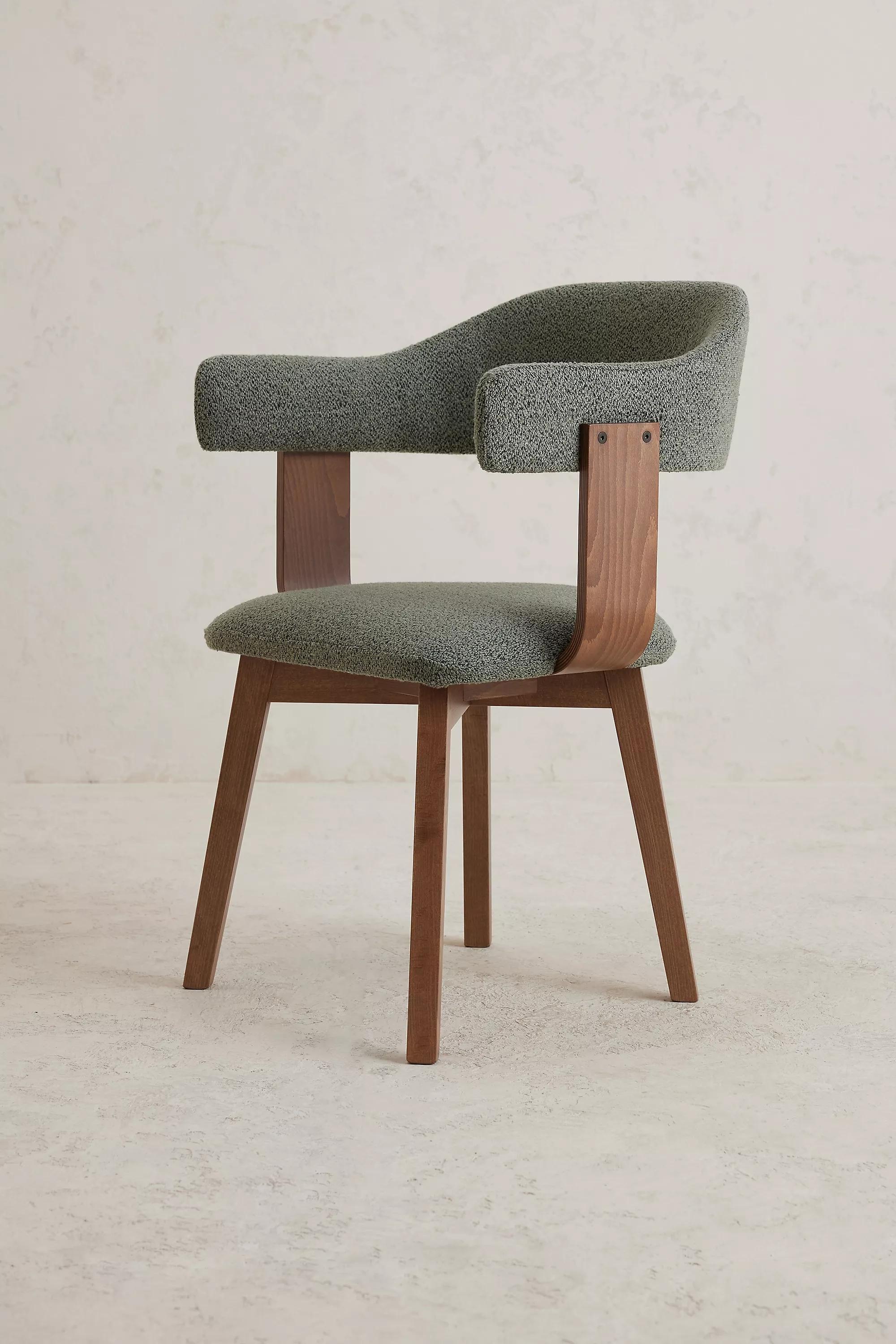 Brooke Dining Chair, Boucle, Green, , large image number 1