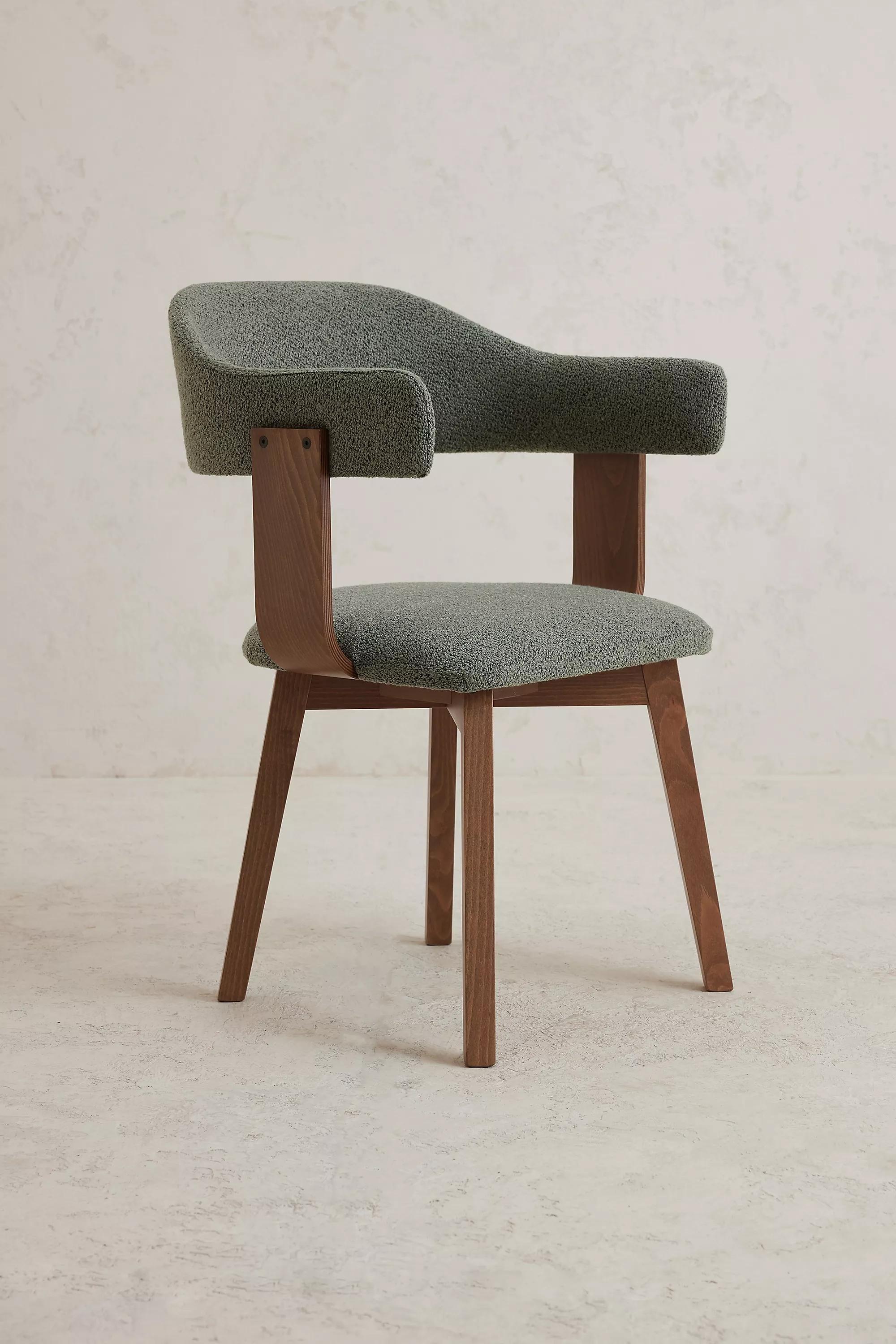 Brooke Dining Chair, Boucle, Green, , large image number 2