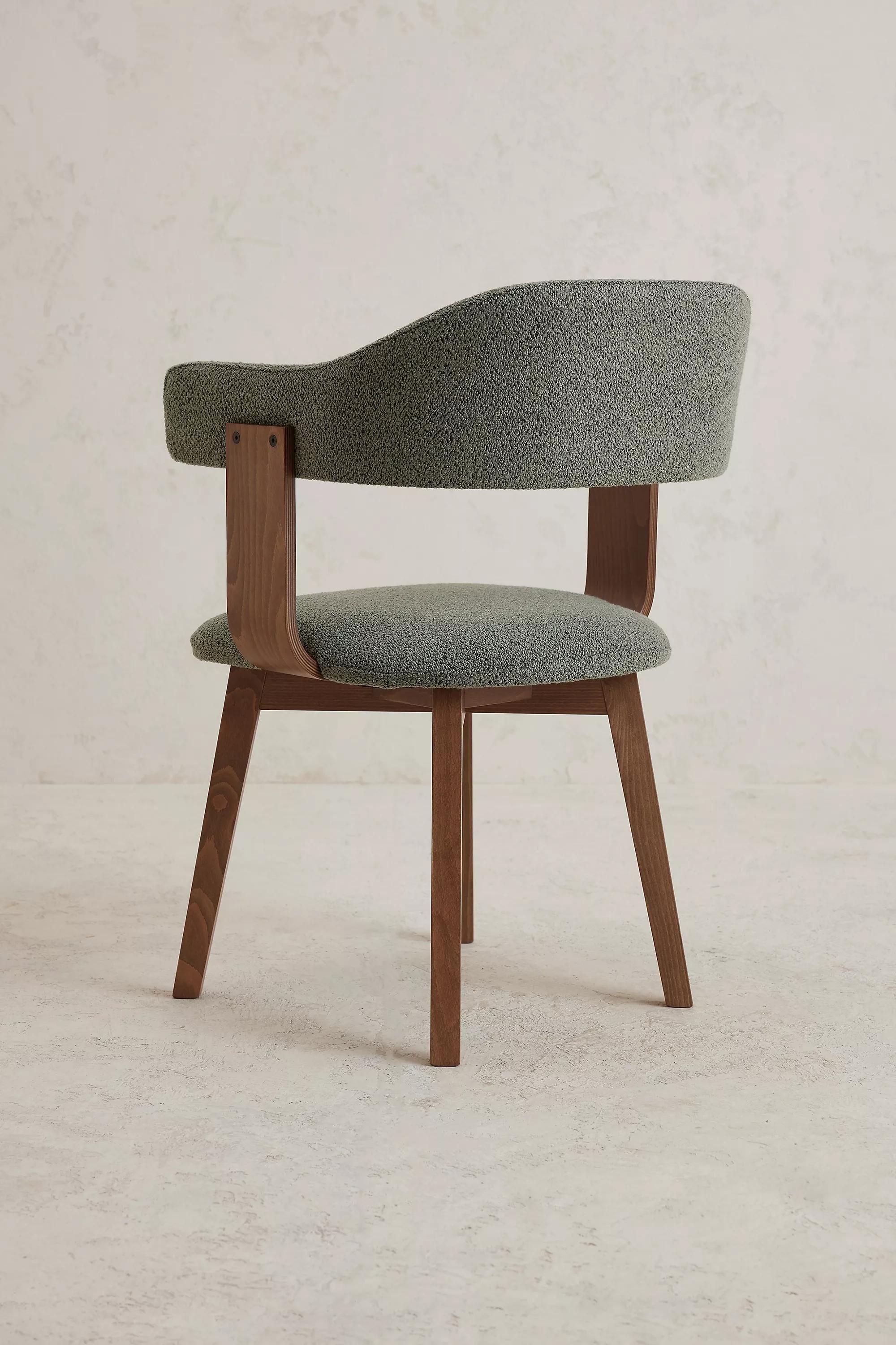 Brooke Dining Chair, Boucle, Green, , large image number 3