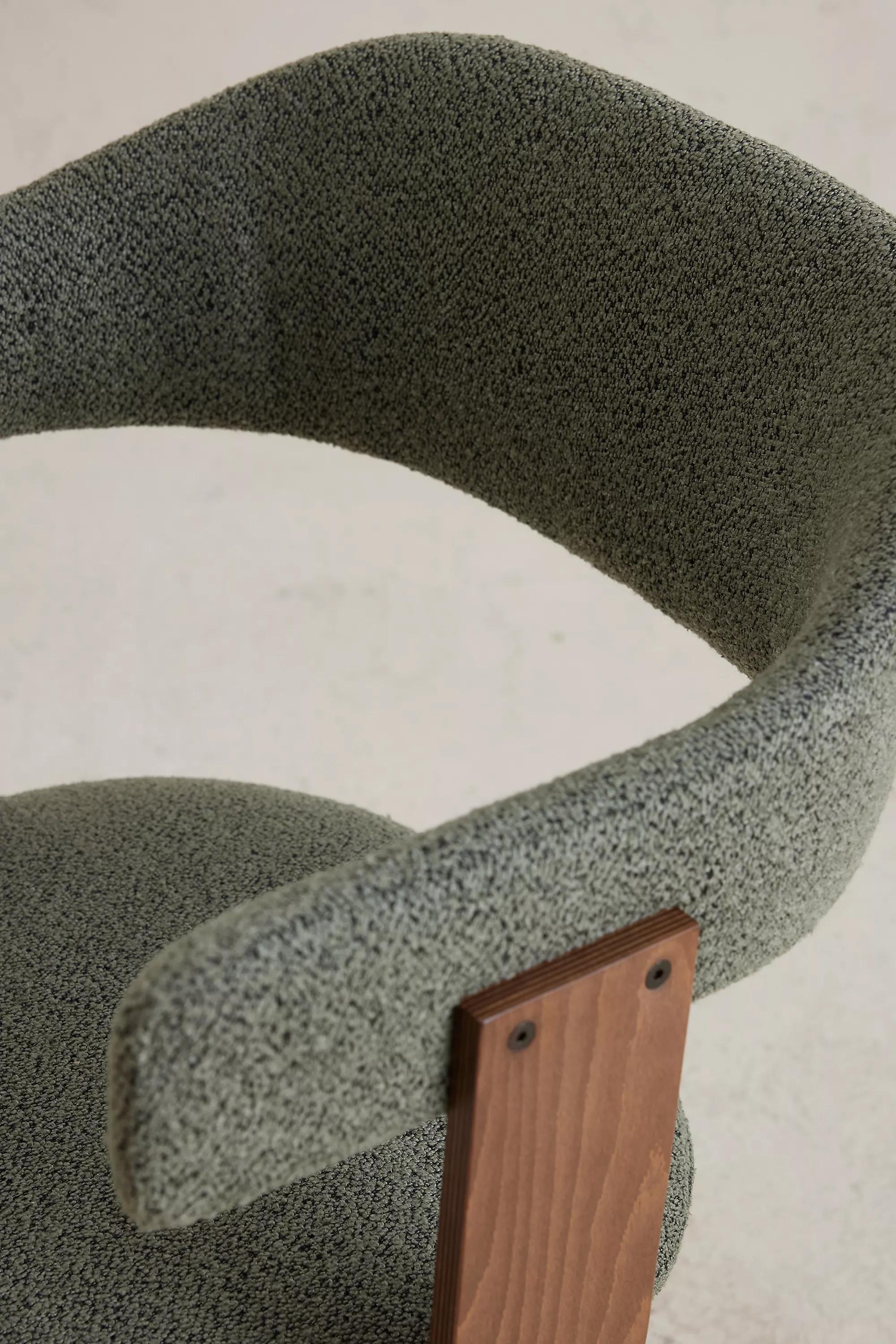 Brooke Dining Chair, Boucle, Green, , large image number 4