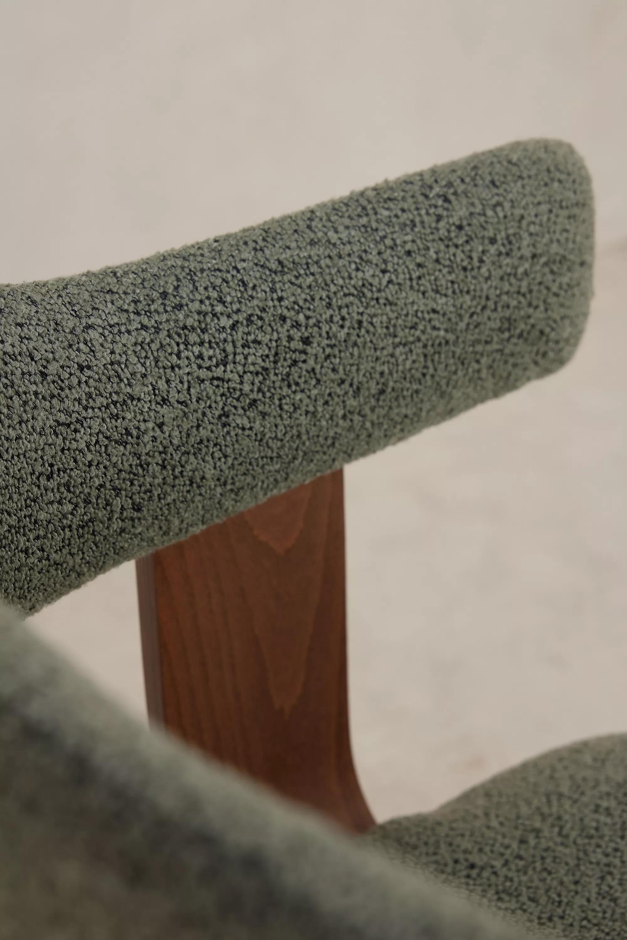 Brooke Dining Chair, Boucle, Green, , large image number 5