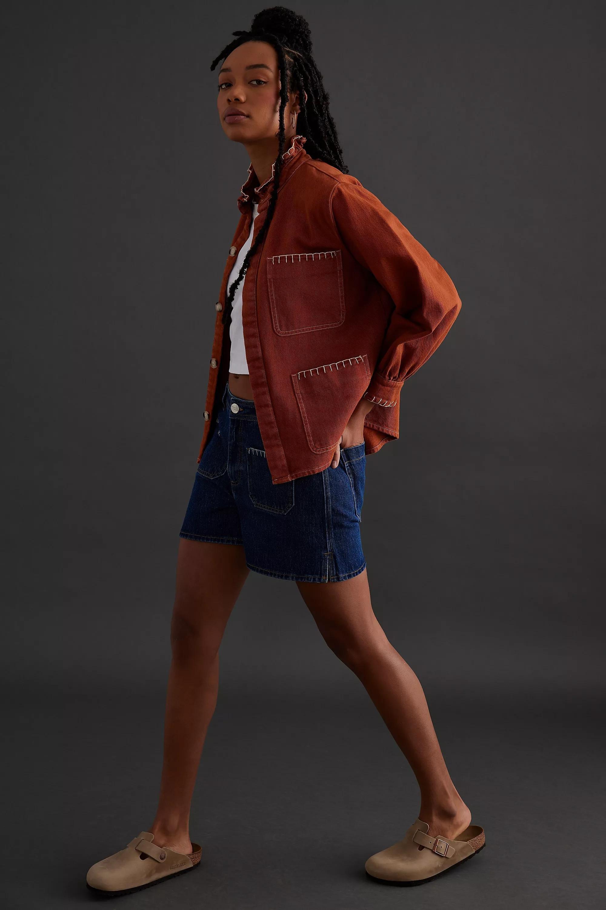 Seventy + Mochi Pablo Denim Jacket, Brown, , large image number 0