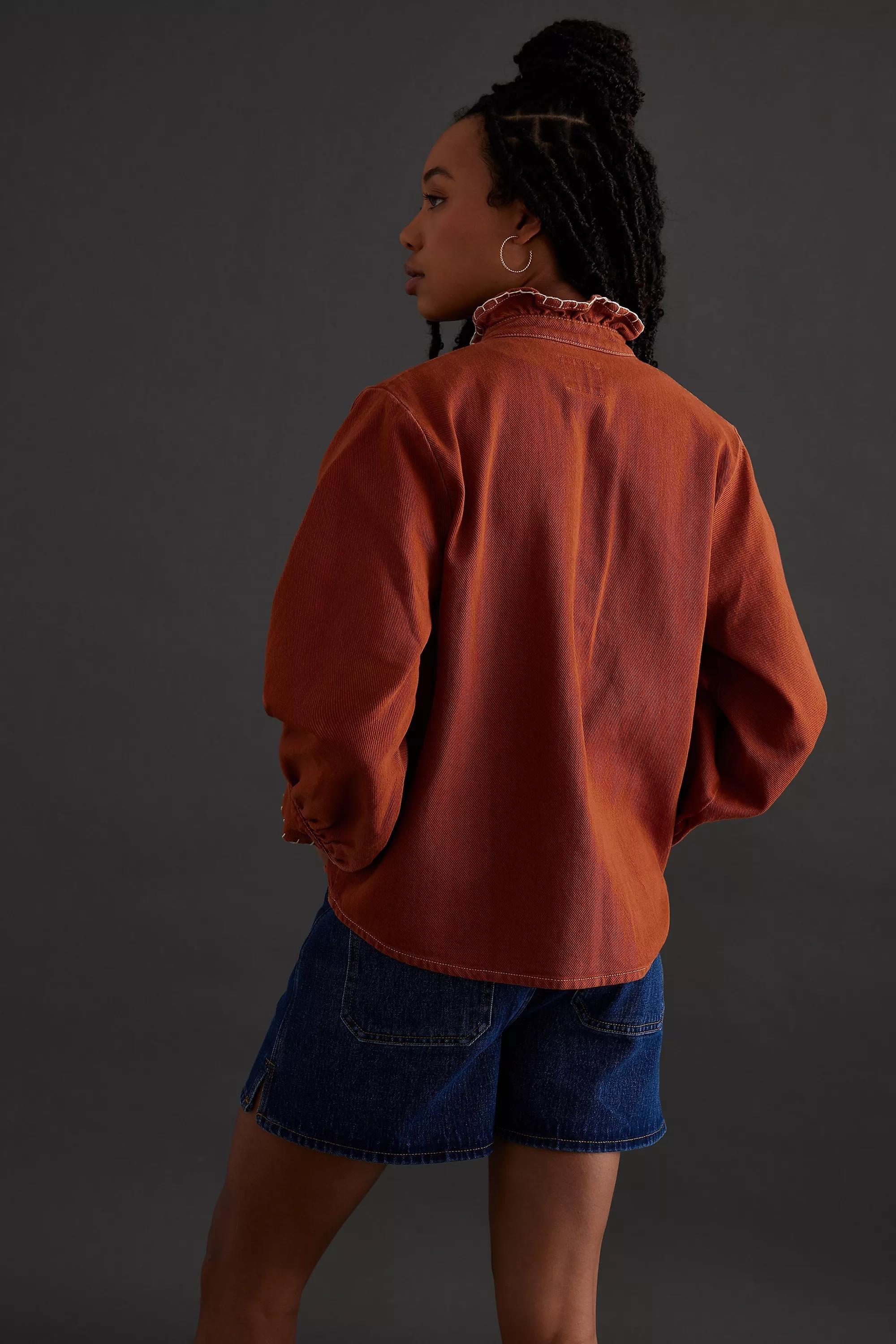 Seventy + Mochi Pablo Denim Jacket, Brown, , large image number 1