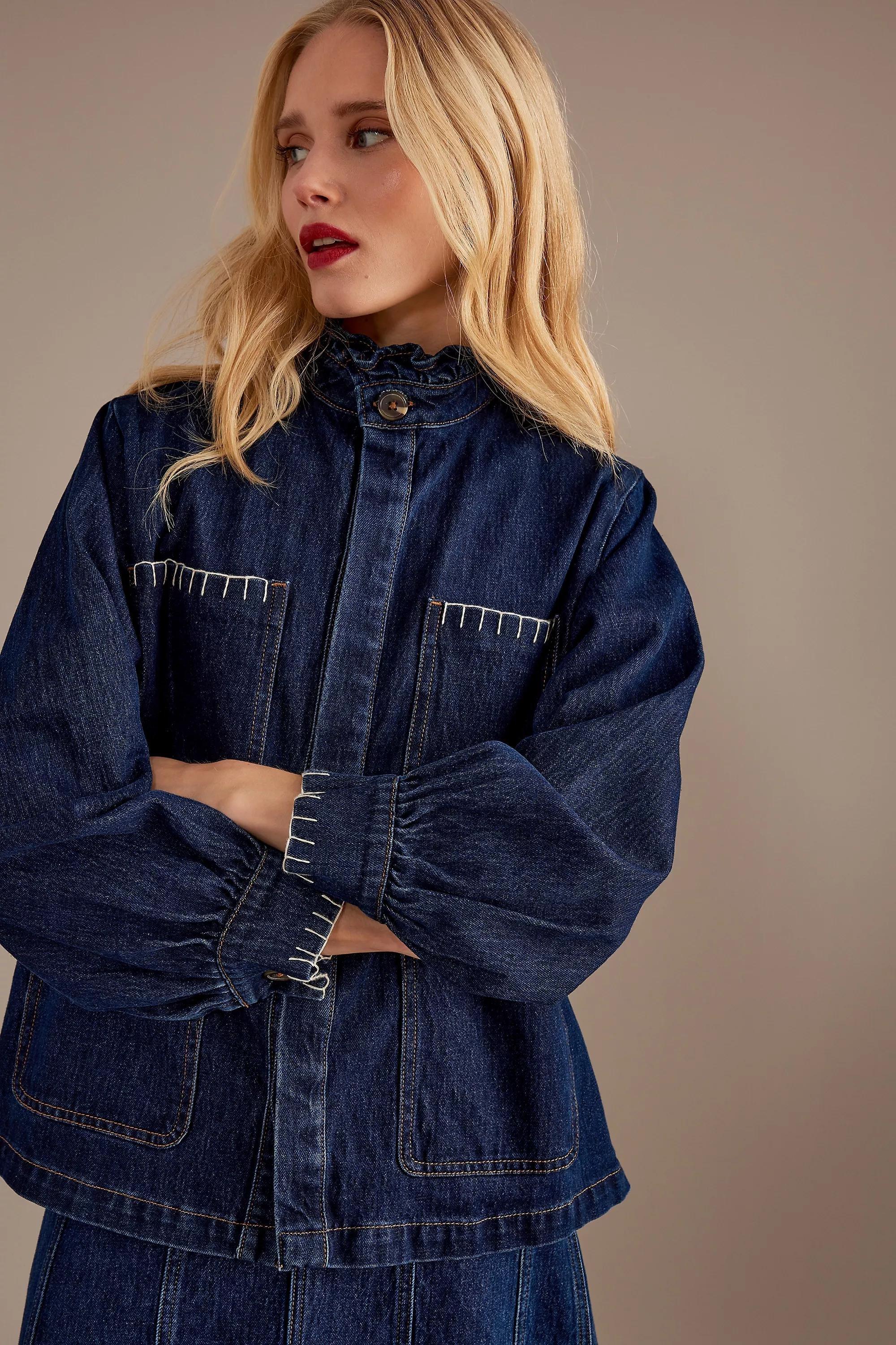 Seventy + Mochi Pablo Denim Jacket, Navy, , large image number 2