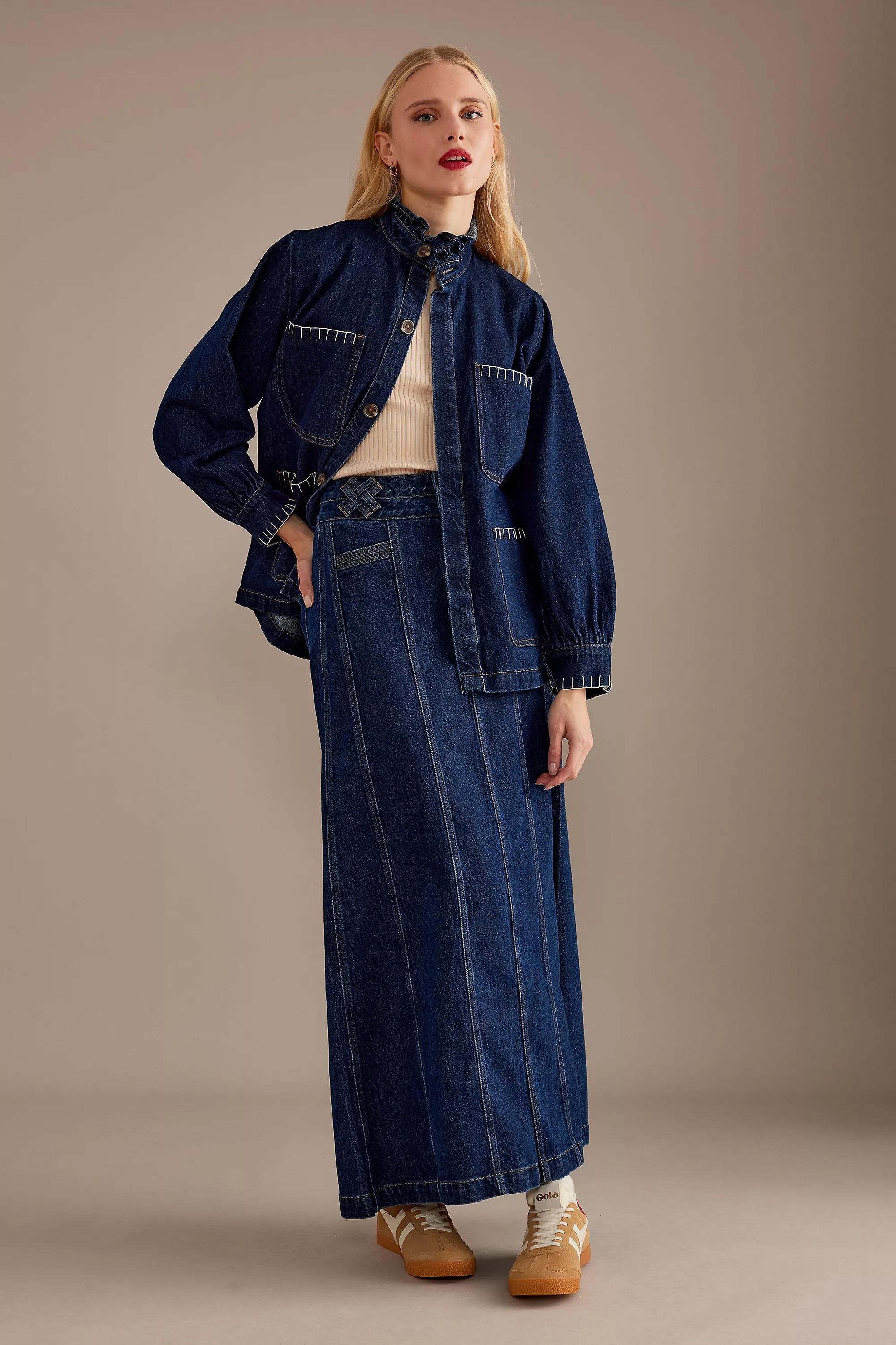 Seventy + Mochi Pablo Denim Jacket, Navy, , large image number 3