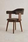 Anthropologie - TAUPE Brooke Velvet-Upholstered FSC Beech Wood Dining Chair