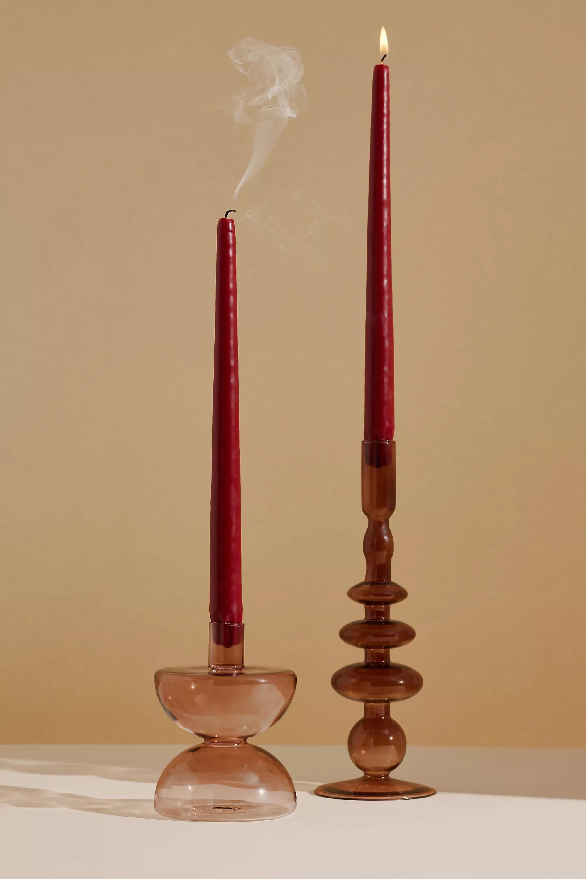 Set of 2 Taper Candles, Wine, A501_0061, large image number 0