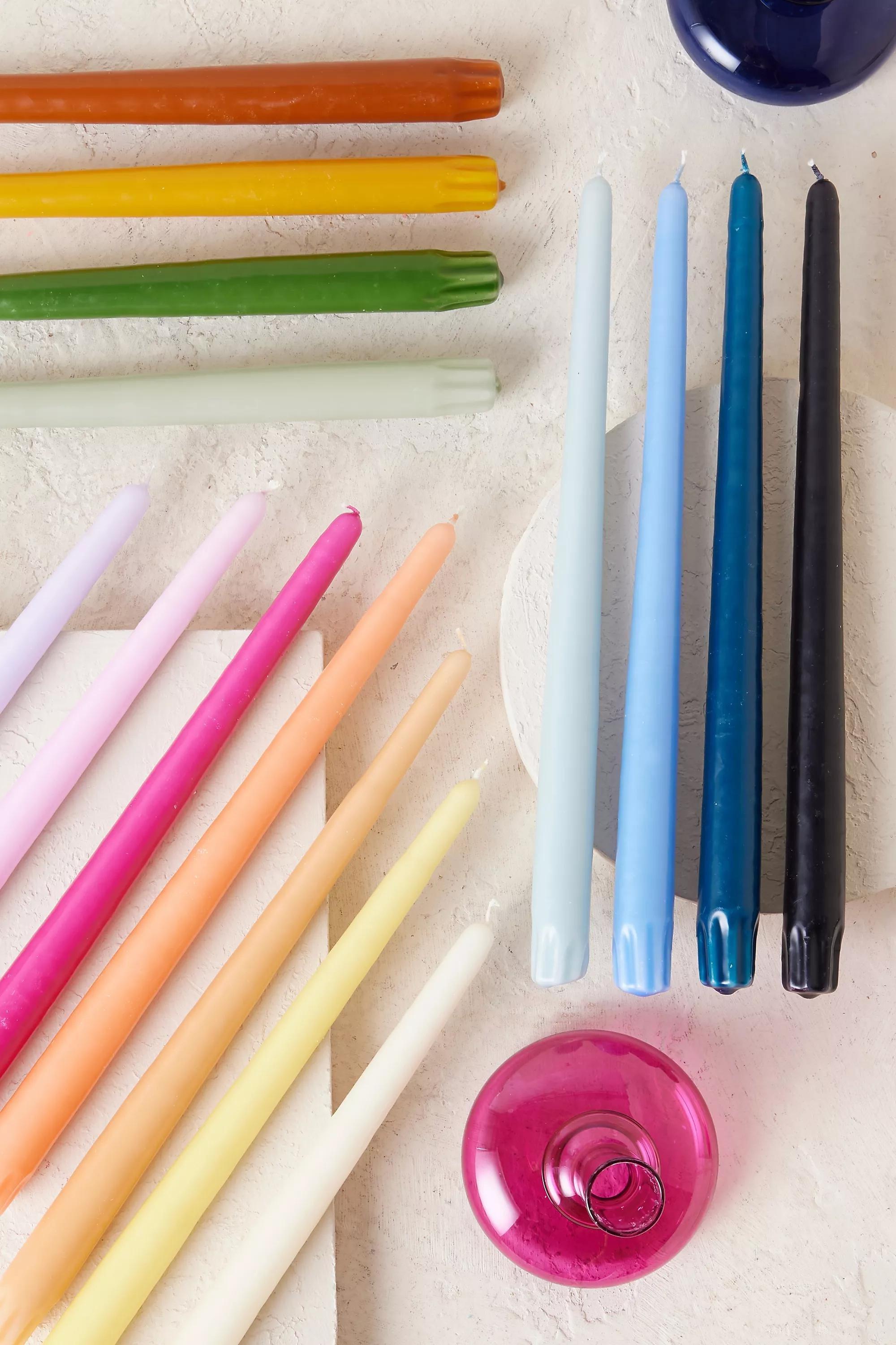 Tapered Candles In A Set Of 2, Multicolour, A501_0097, large image number 1