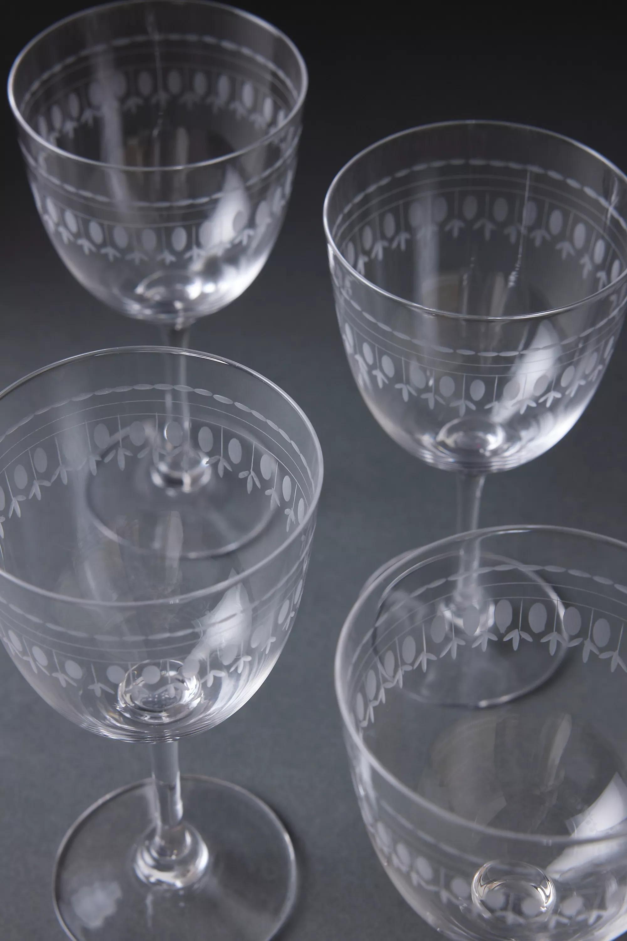 Set Of 6 The Vintage List Wine Glasses, Multicolour, A501_0000, large image number 1