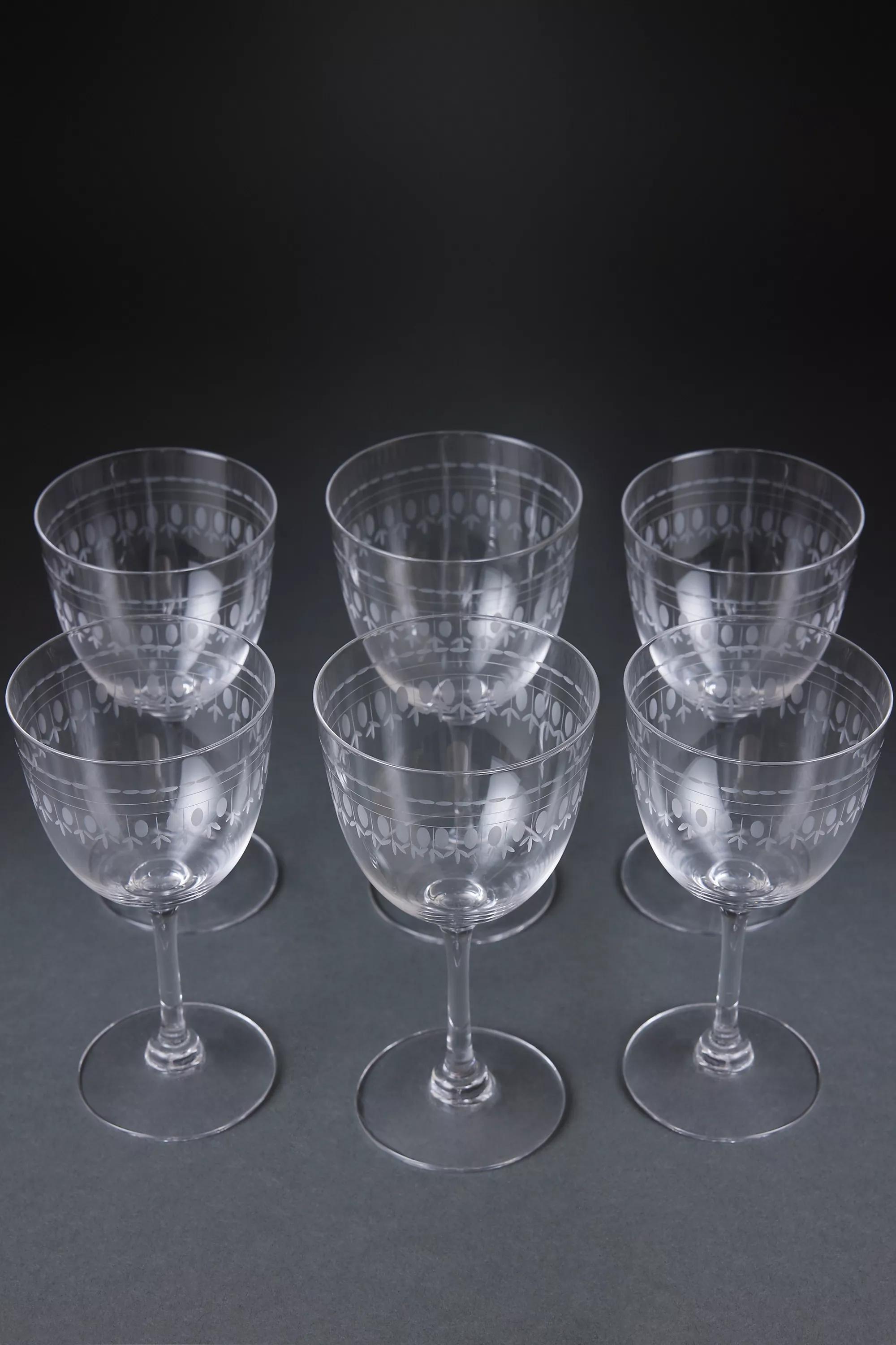 Set Of 6 The Vintage List Wine Glasses, Multicolour, A501_0000, large image number 2