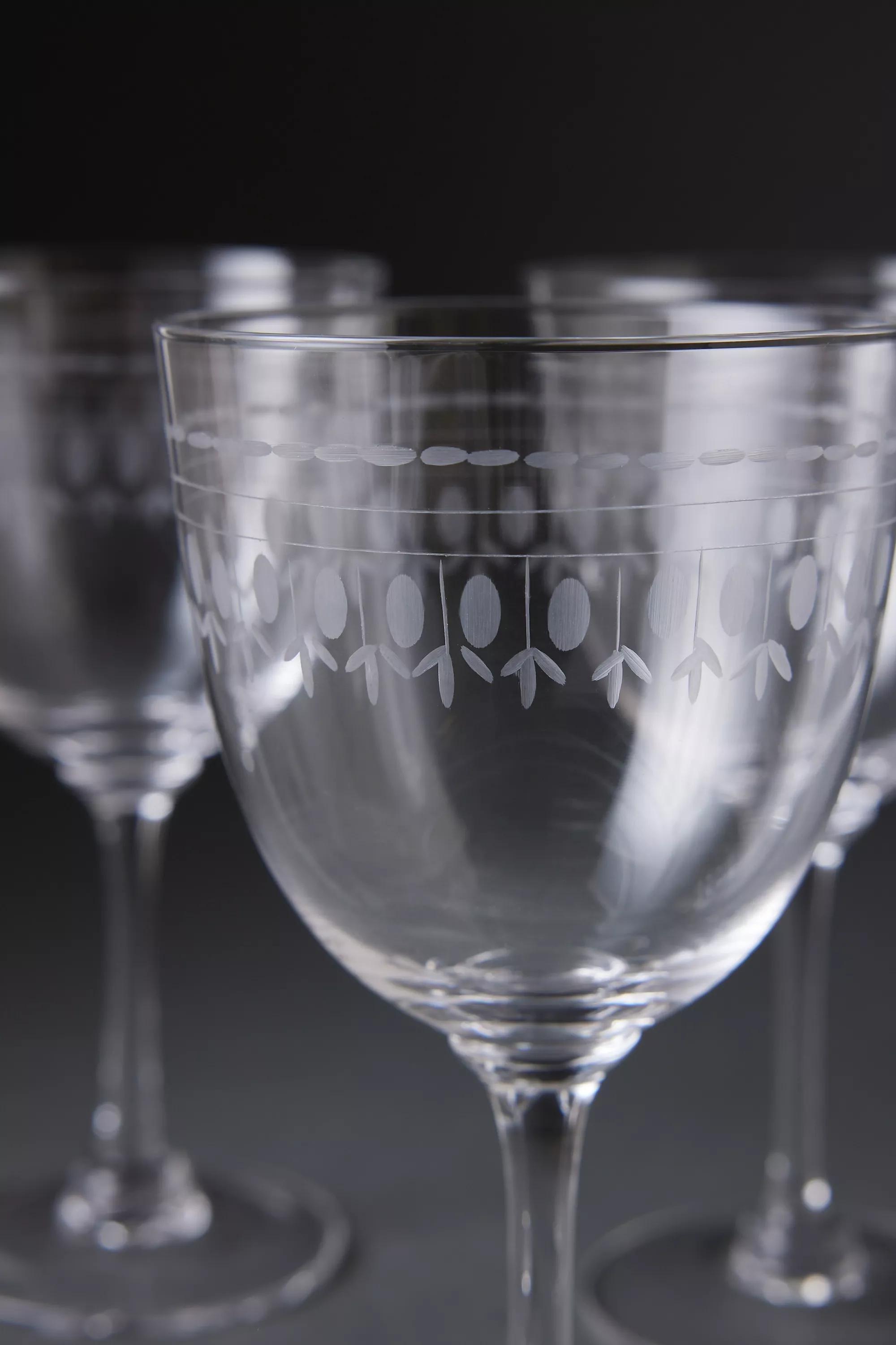 Set Of 6 The Vintage List Wine Glasses, Multicolour, A501_0000, large image number 3