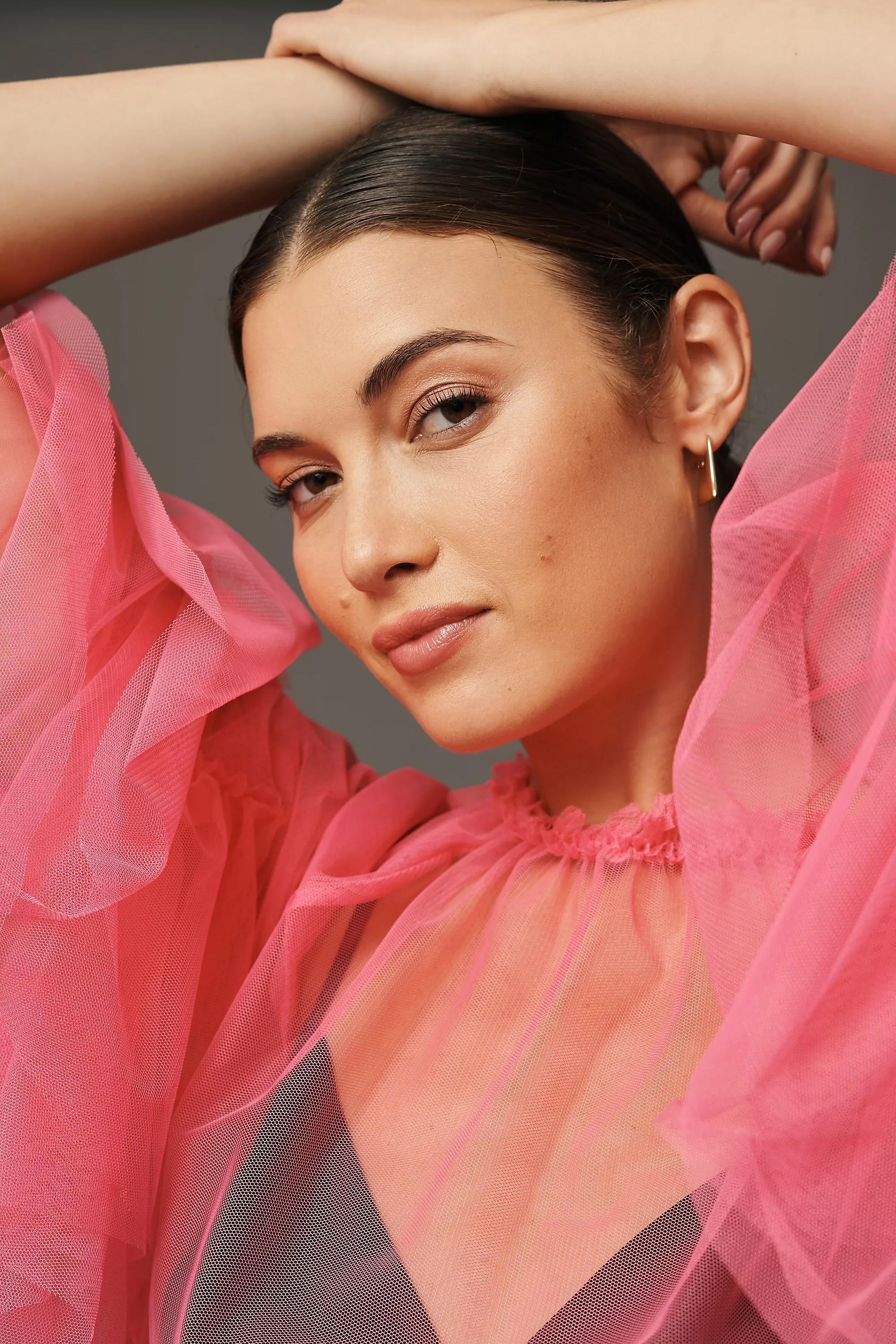 By Anthropologie Mini Tulle Layer, Pink, , large image number 4