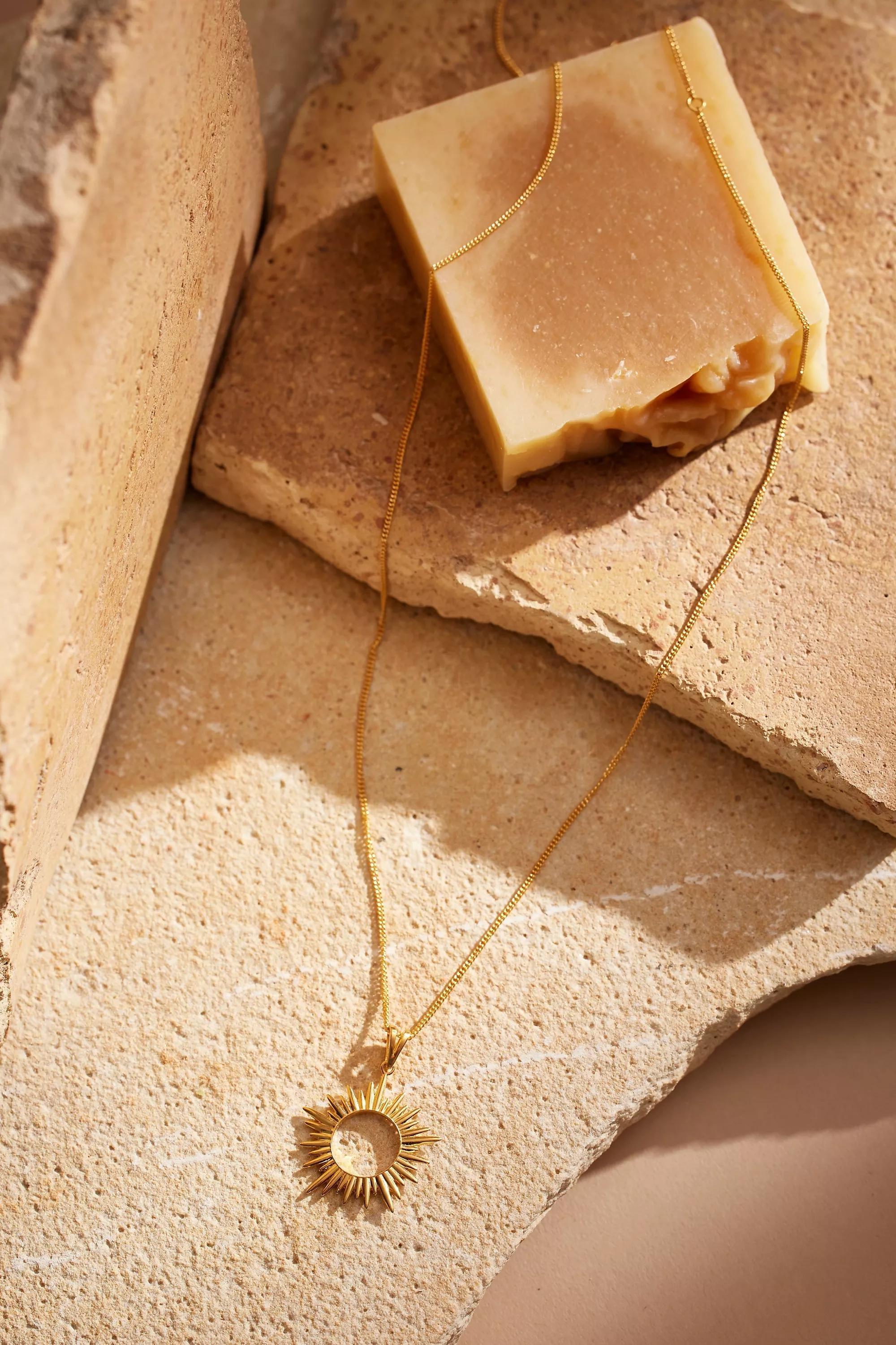 Anthropologie Pendant, Gold, A501_0070, large image number 2