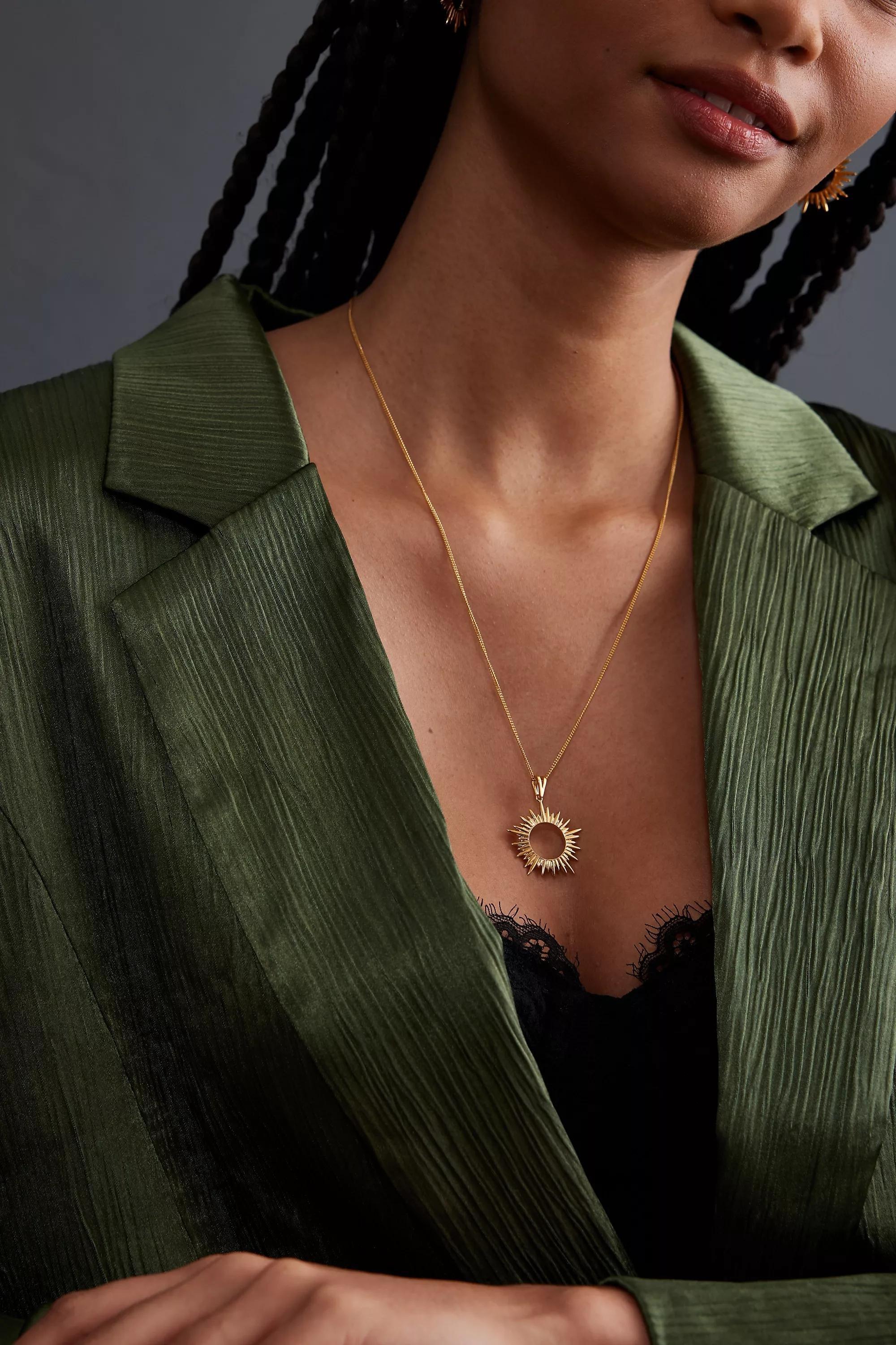 Anthropologie Pendant, Gold, A501_0070, large image number 3