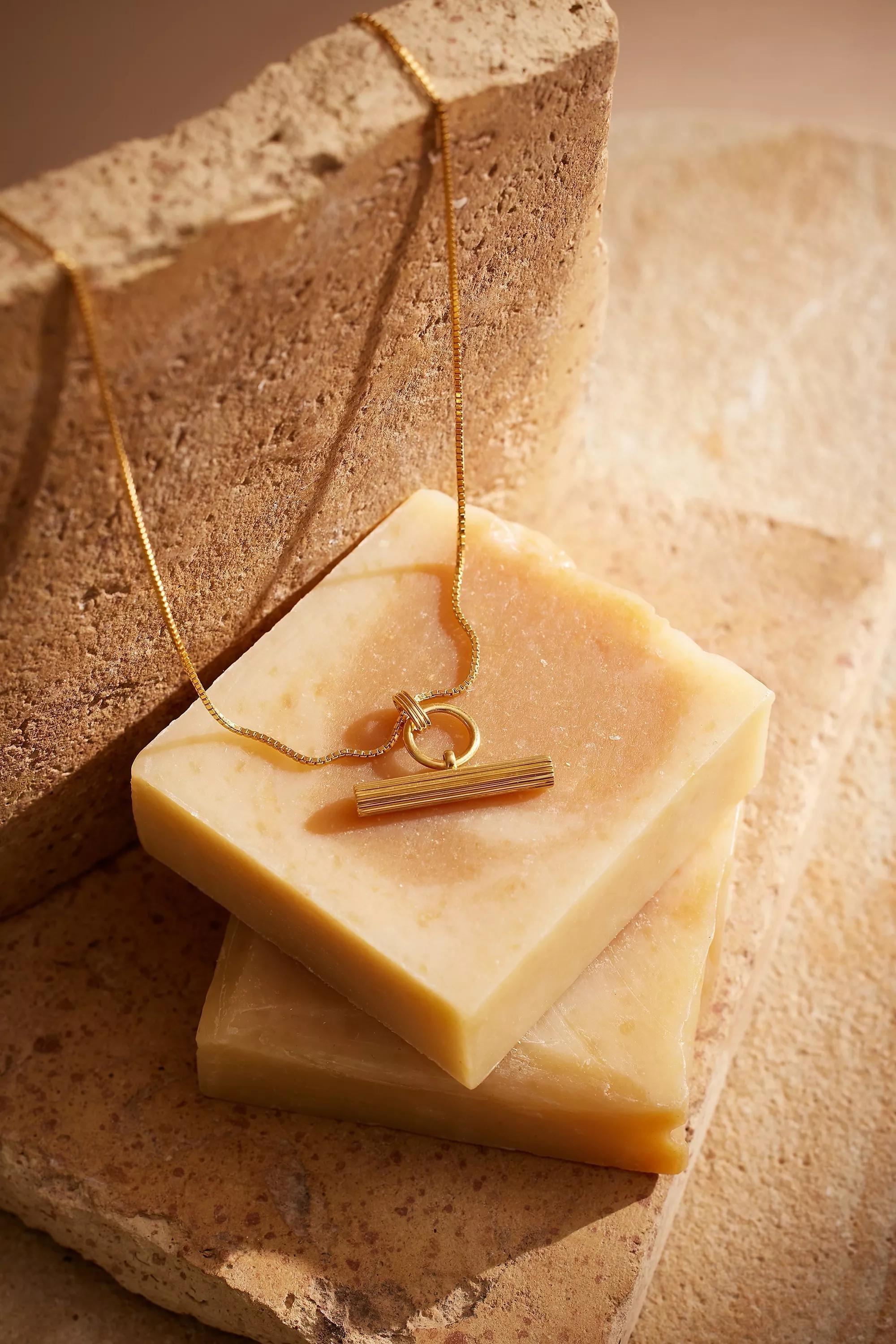 Rachel Jackson T-Bar Necklace, Gold, , large image number 0