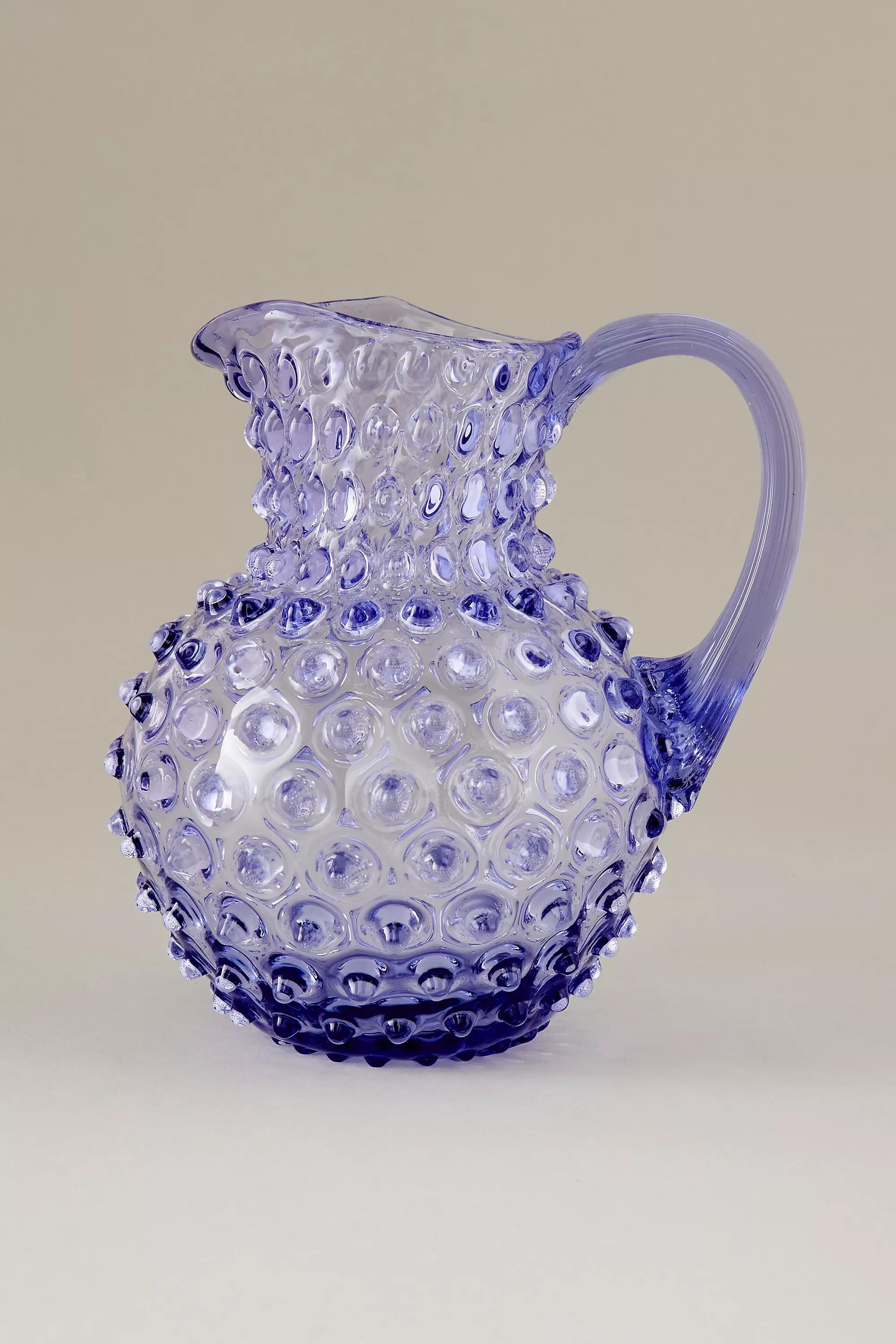 LILAC Klimchi Hobnail Glass Jug, , large image number 0