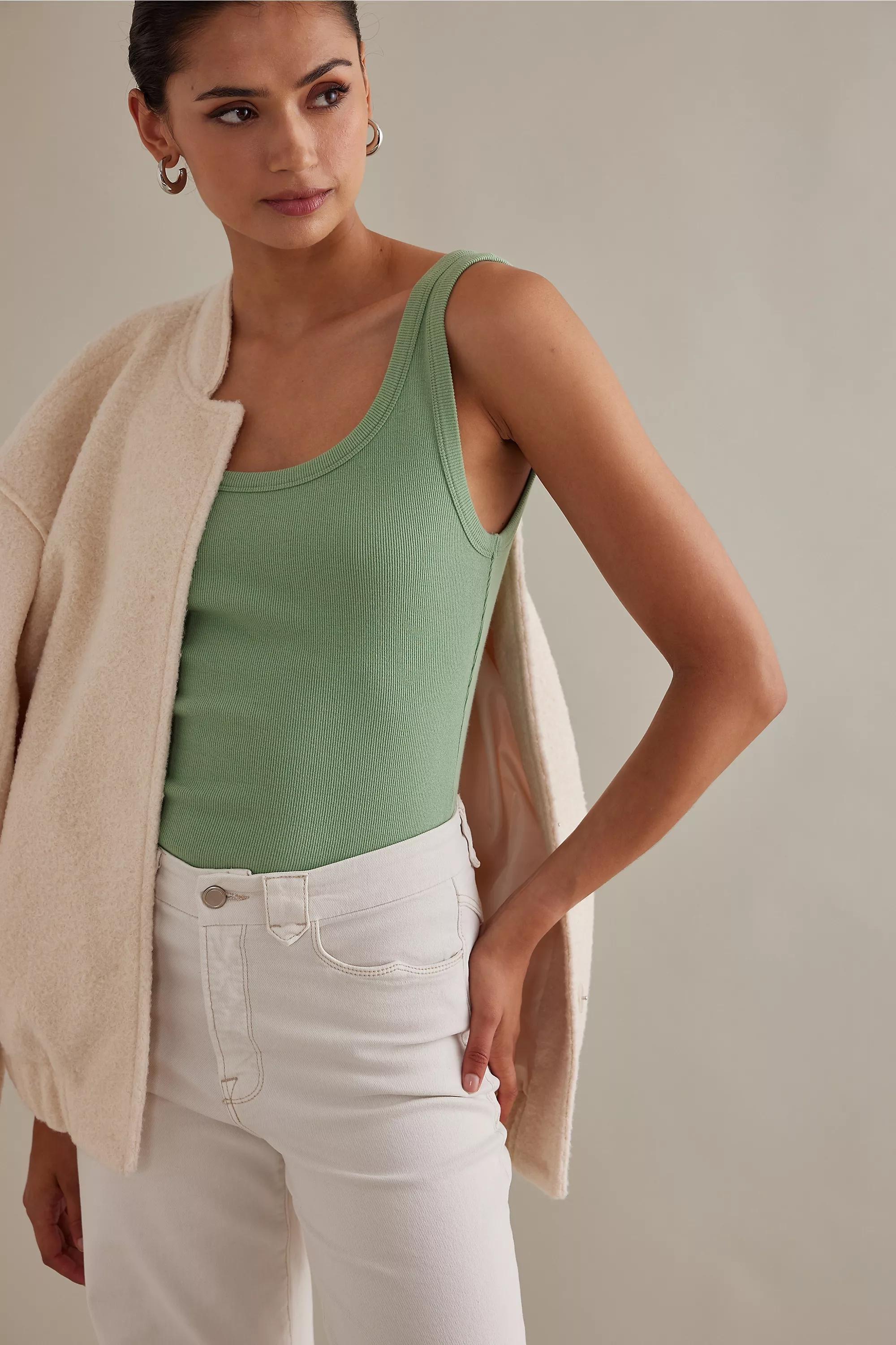 The Rib City Tank Top, Khaki, A501_0036, large image number 2