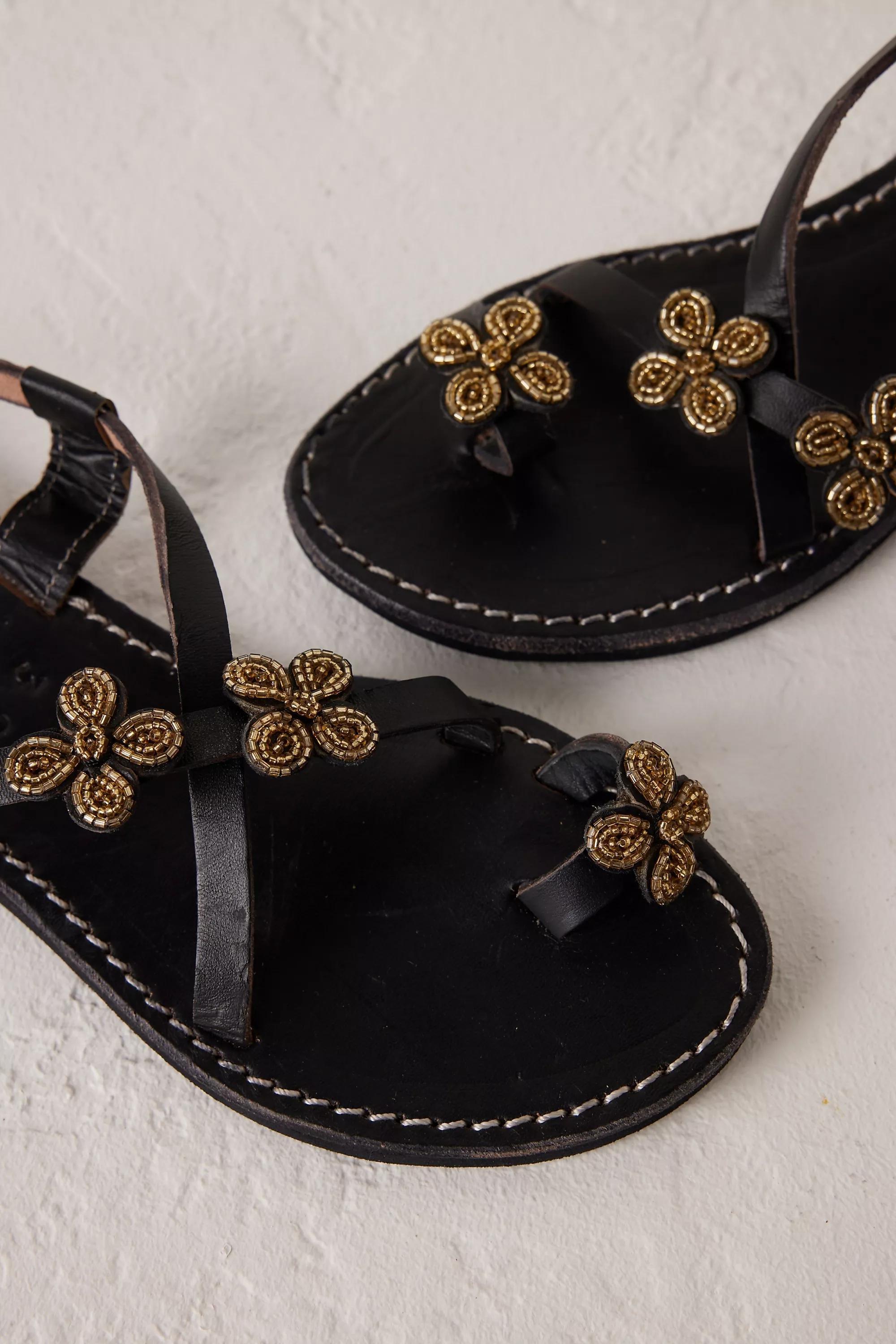 Laidback London Blyth Toe-Strap Sandals, Black, A501_0001, large image number 4