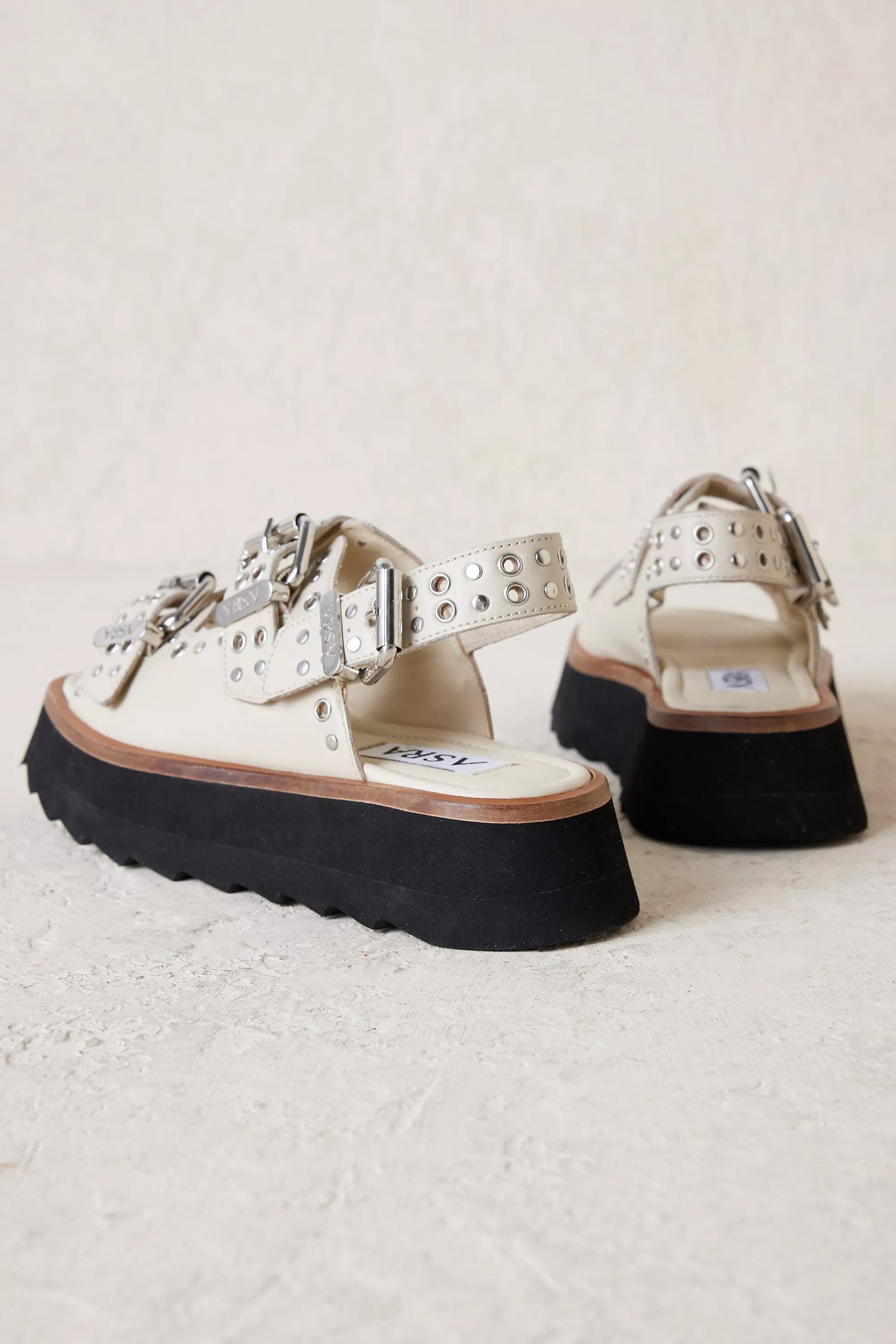 CREME ASRA Sabre Buckle Platform Sandals, , large image number 2