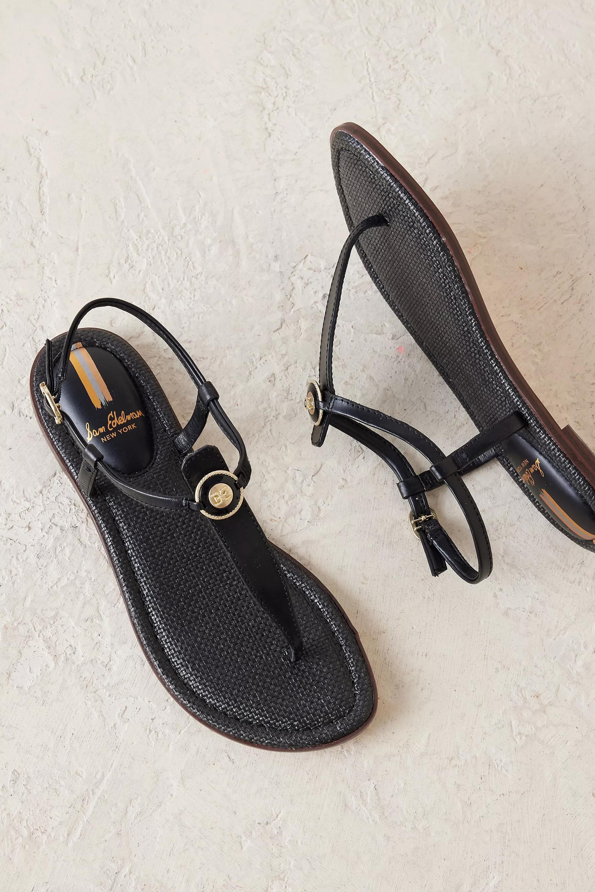 Sam Edelman Gigi Toe Post Sandals, Black, , large image number 1