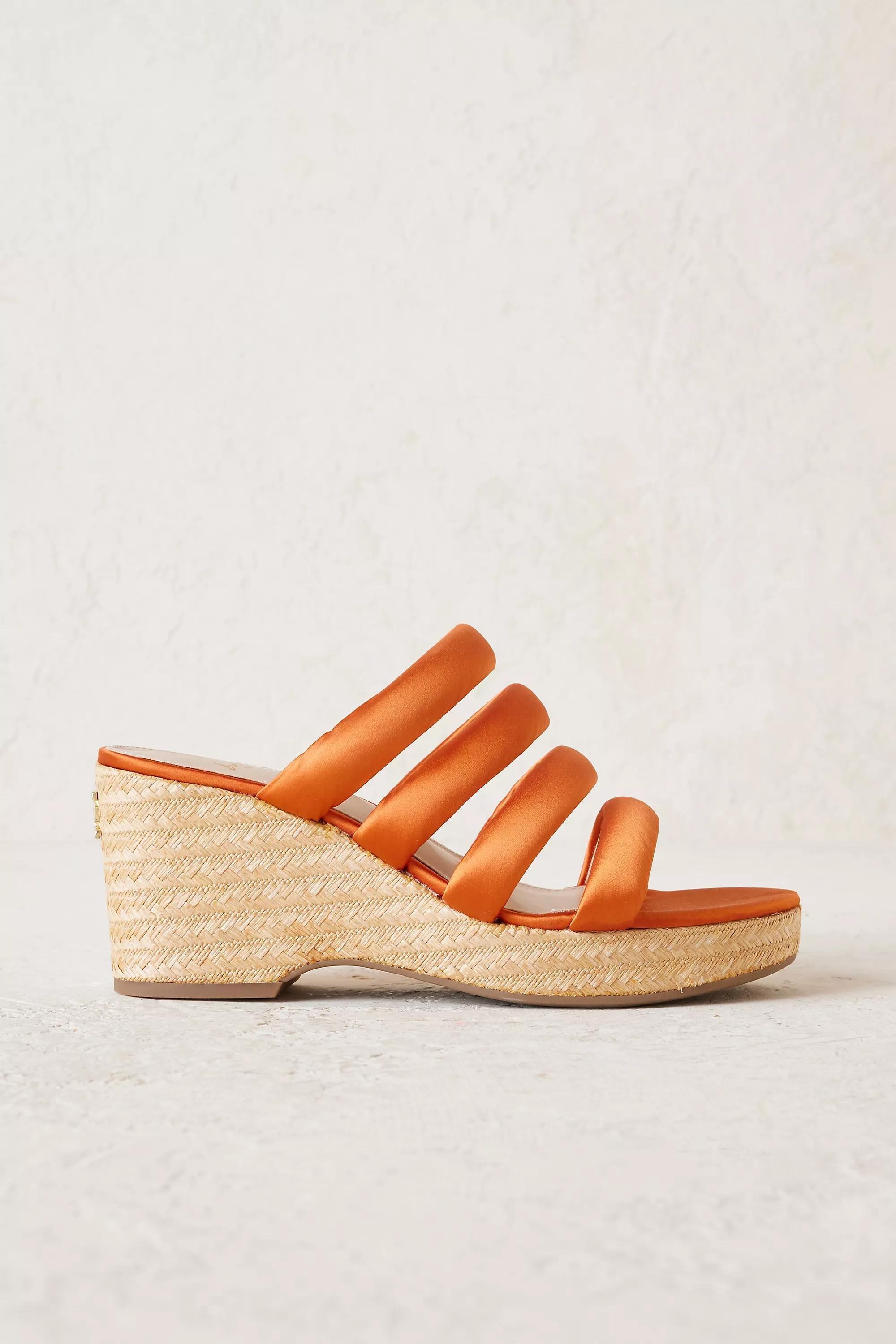 Sam Edelman Yuki Wedge Sandals, Orange, , large image number 0