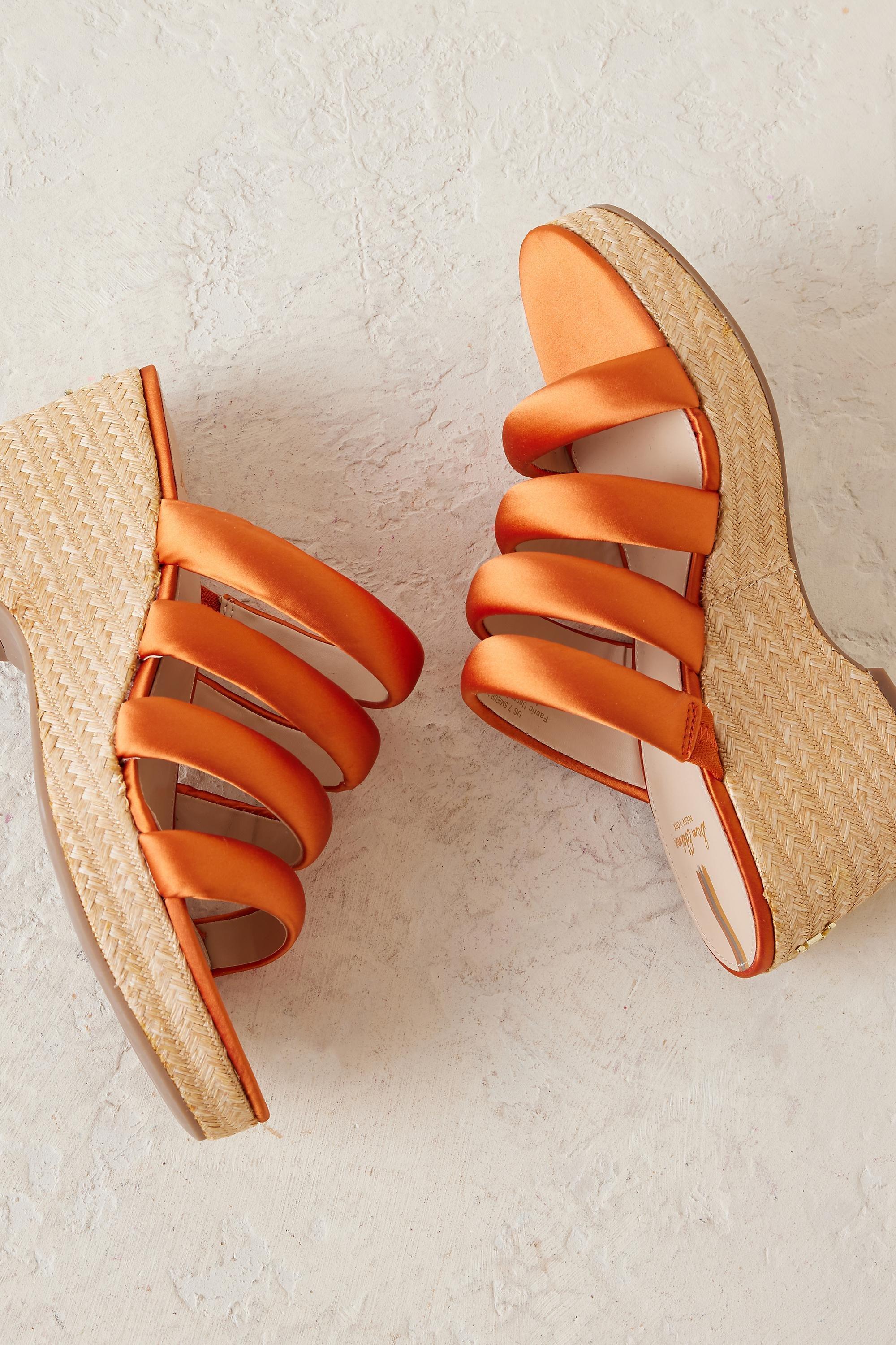 Sam Edelman Yuki Wedge Sandals, Orange, , large image number 1