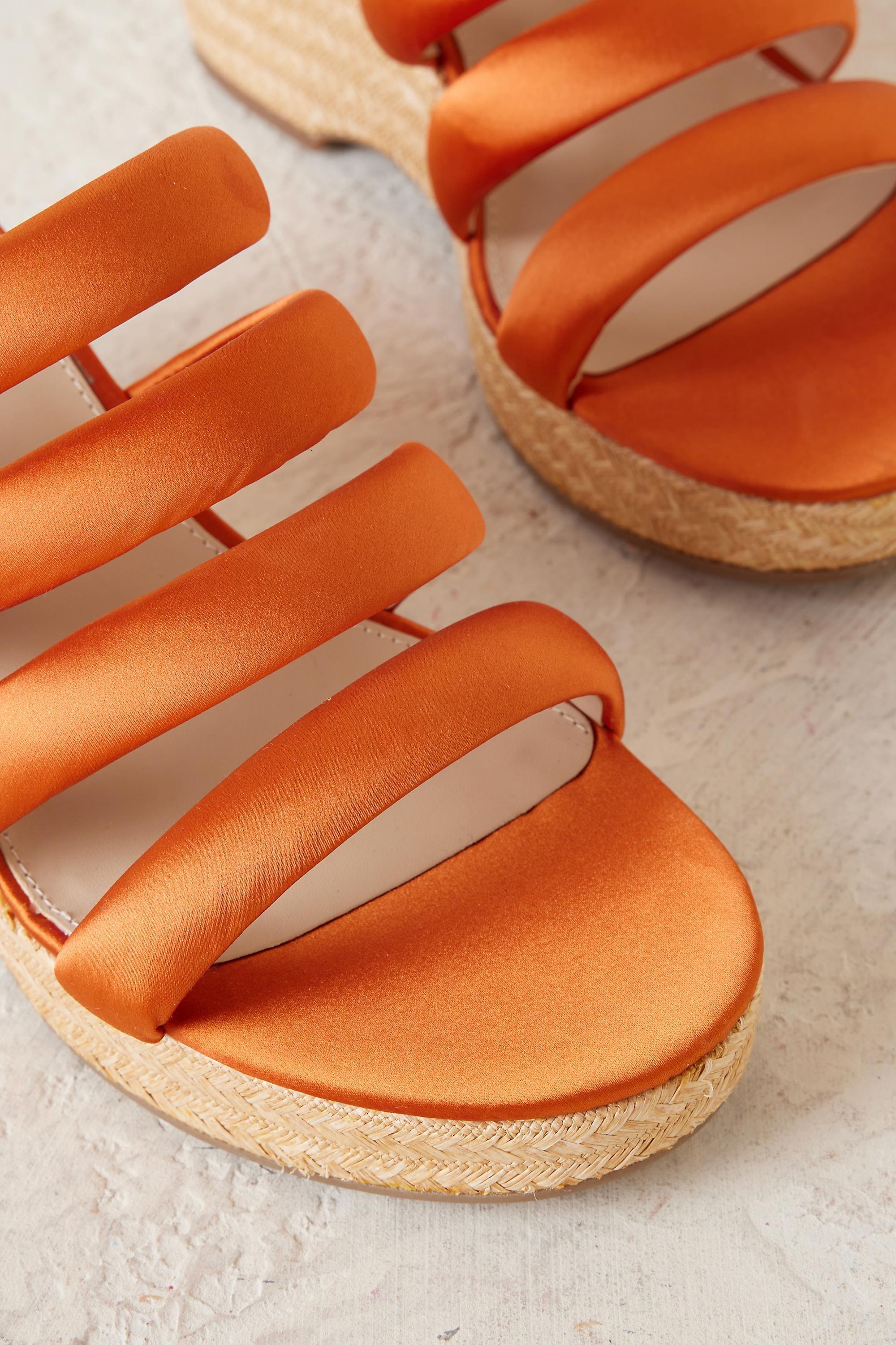 Sam Edelman Yuki Wedge Sandals, Orange, , large image number 2
