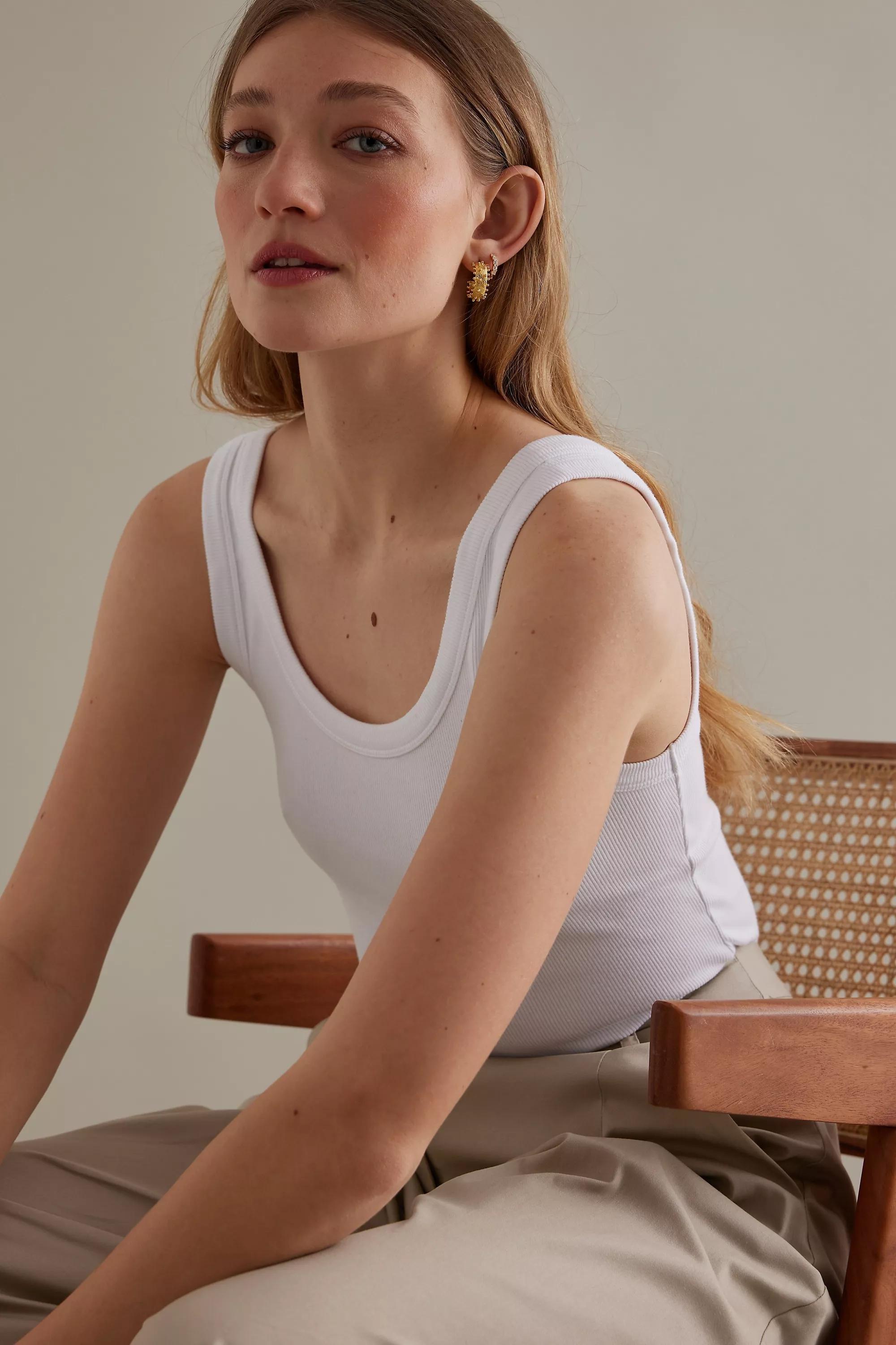 Sophia Bobble Hoop Earrings, Gold, , large image number 0