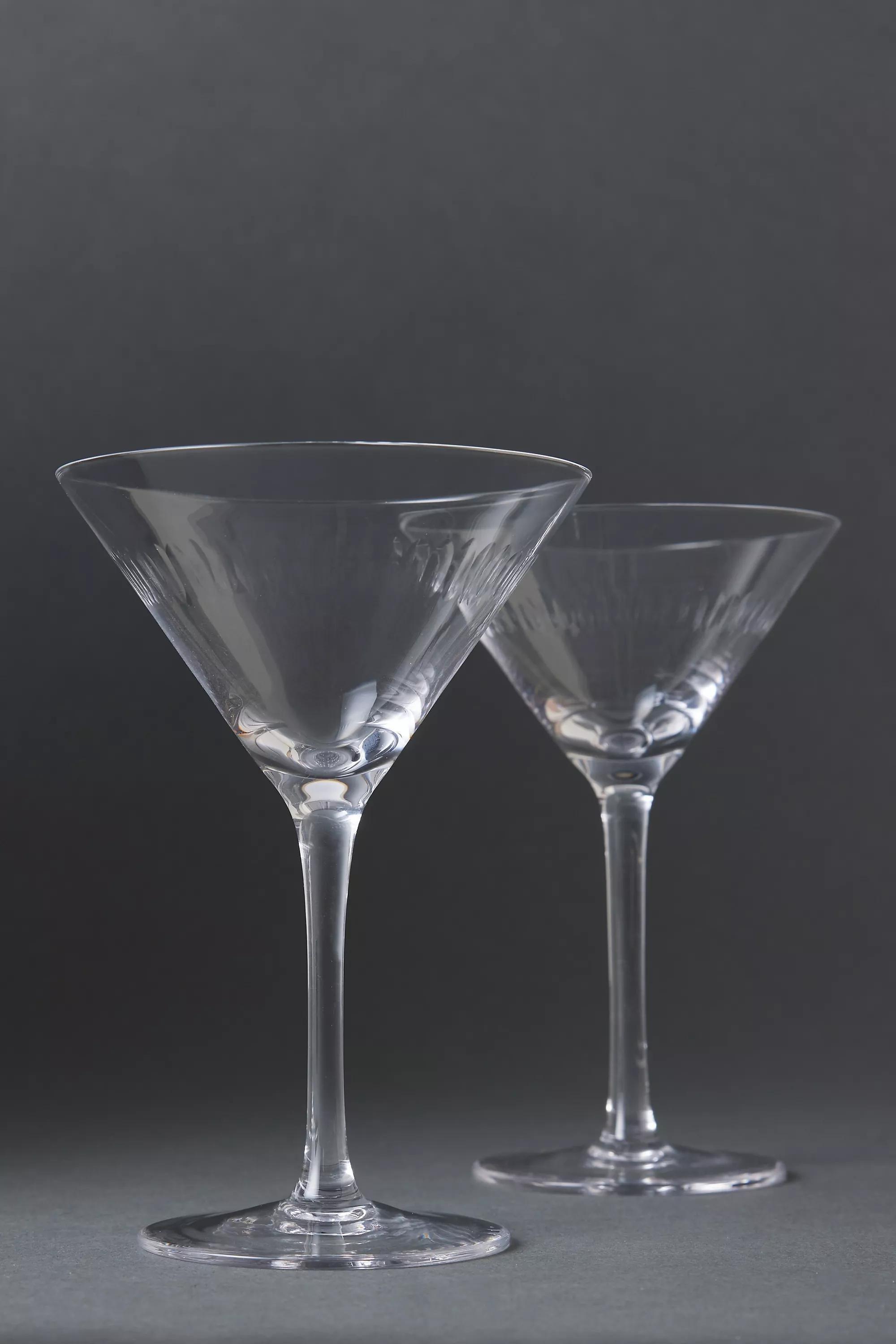 Set Of 2 The Vintage List Martini Glasses, Multicolour, A501_0000, large image number 2