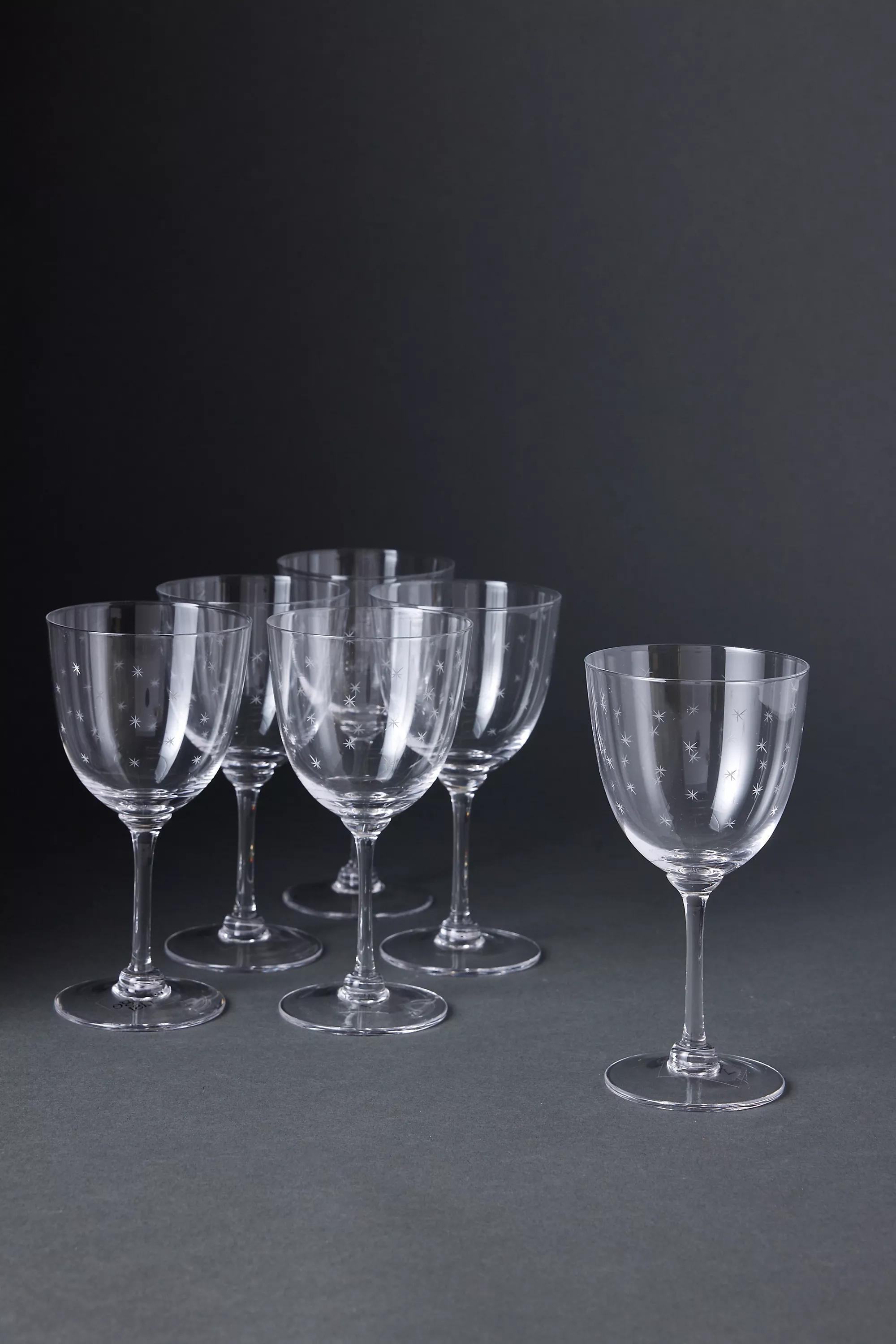 Set Of 6 The Vintage List Wine Glasses, Multicolour, A501_0000, large image number 0