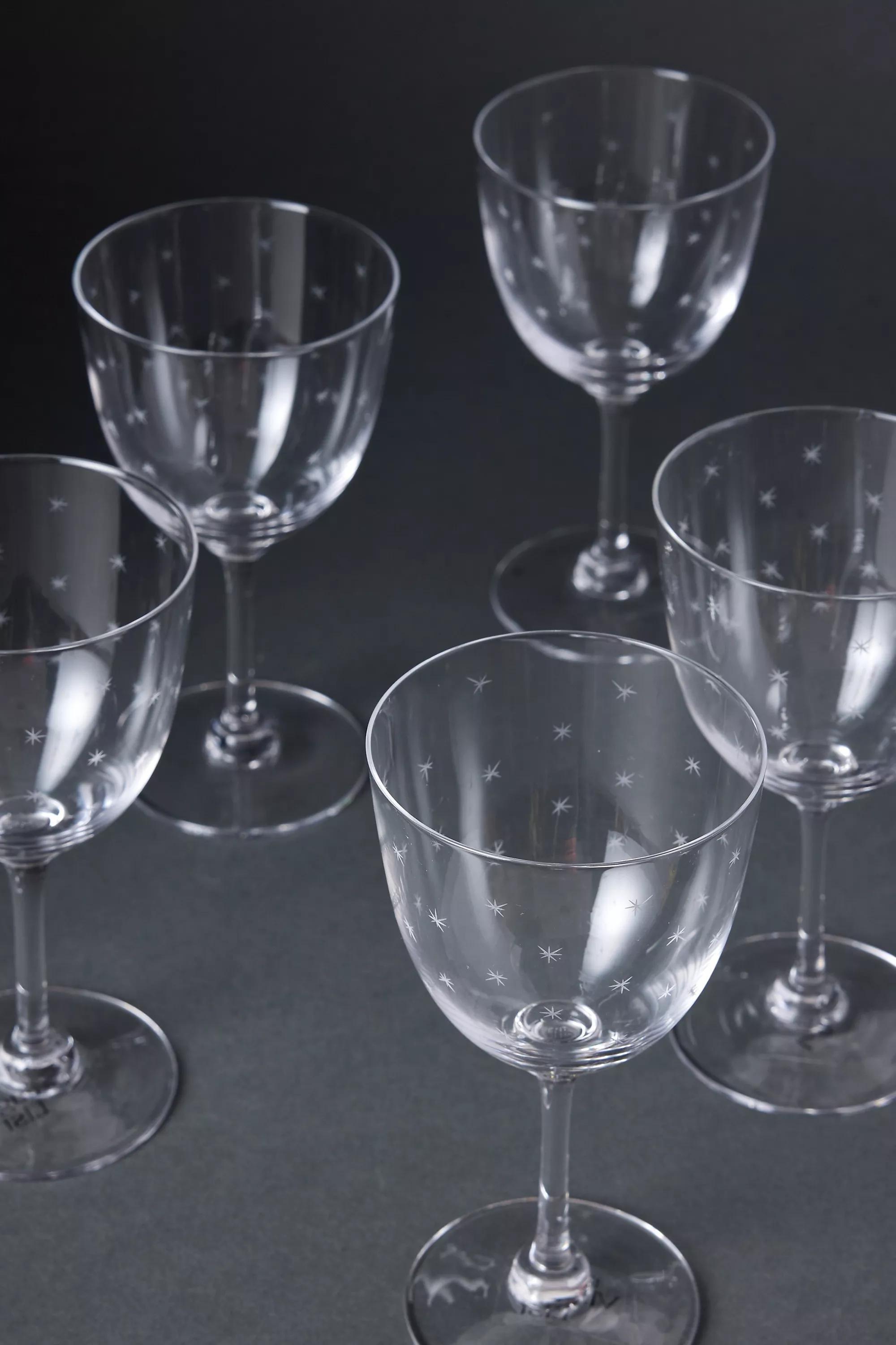 Set Of 6 The Vintage List Wine Glasses, Multicolour, A501_0000, large image number 1